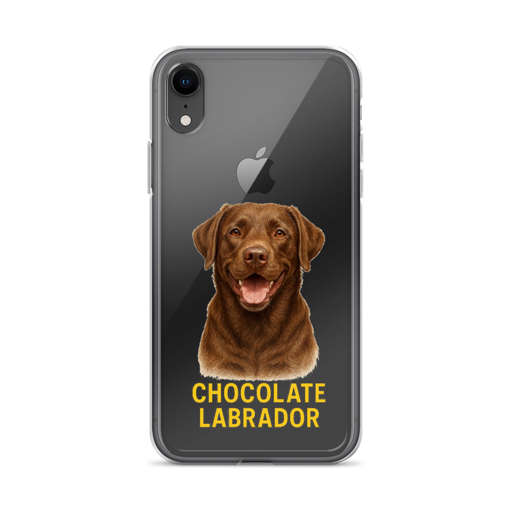 Chocolate Labrador Clear Case for iPhone