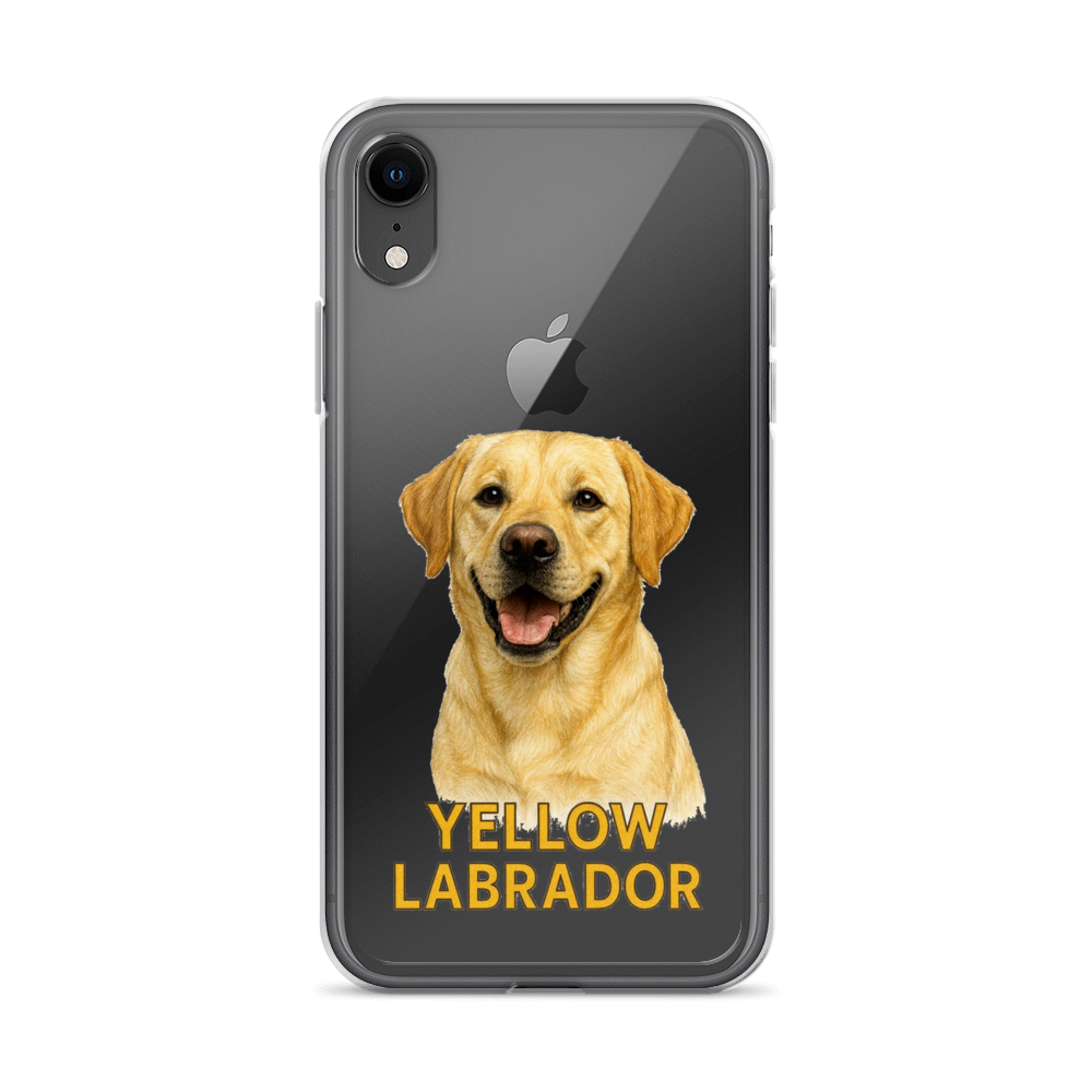 Yellow Labrador Clear Case for iPhone