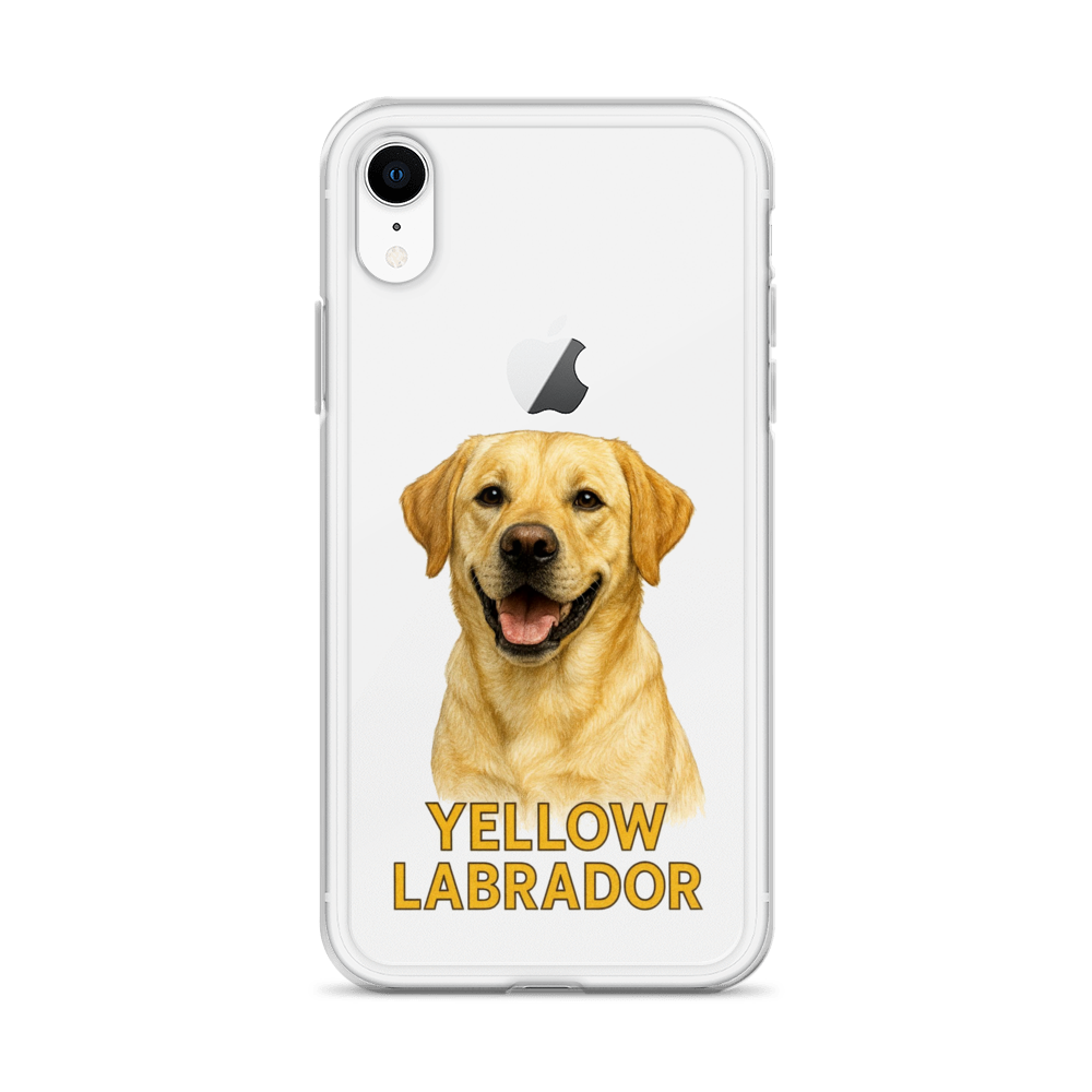 Yellow Labrador Clear Case for iPhone