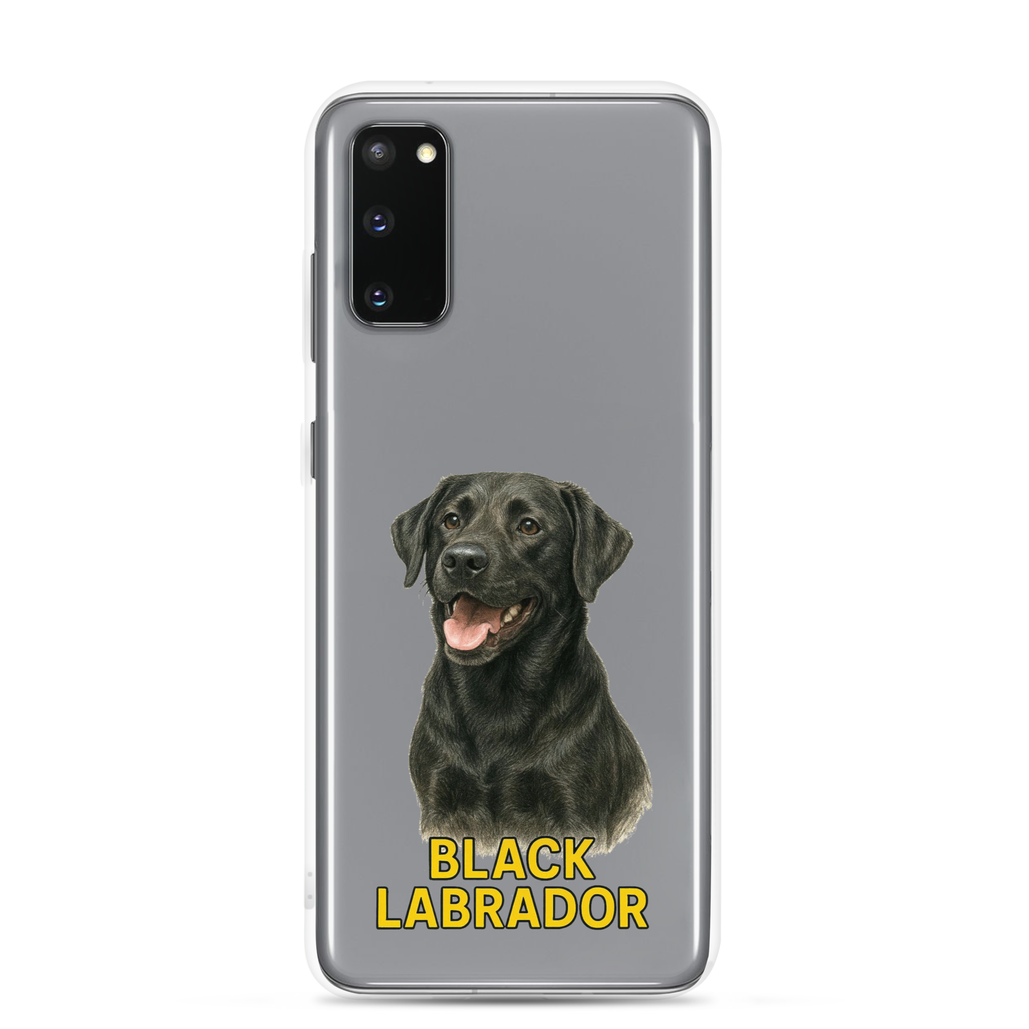 Black Labrador Clear Case for Samsung