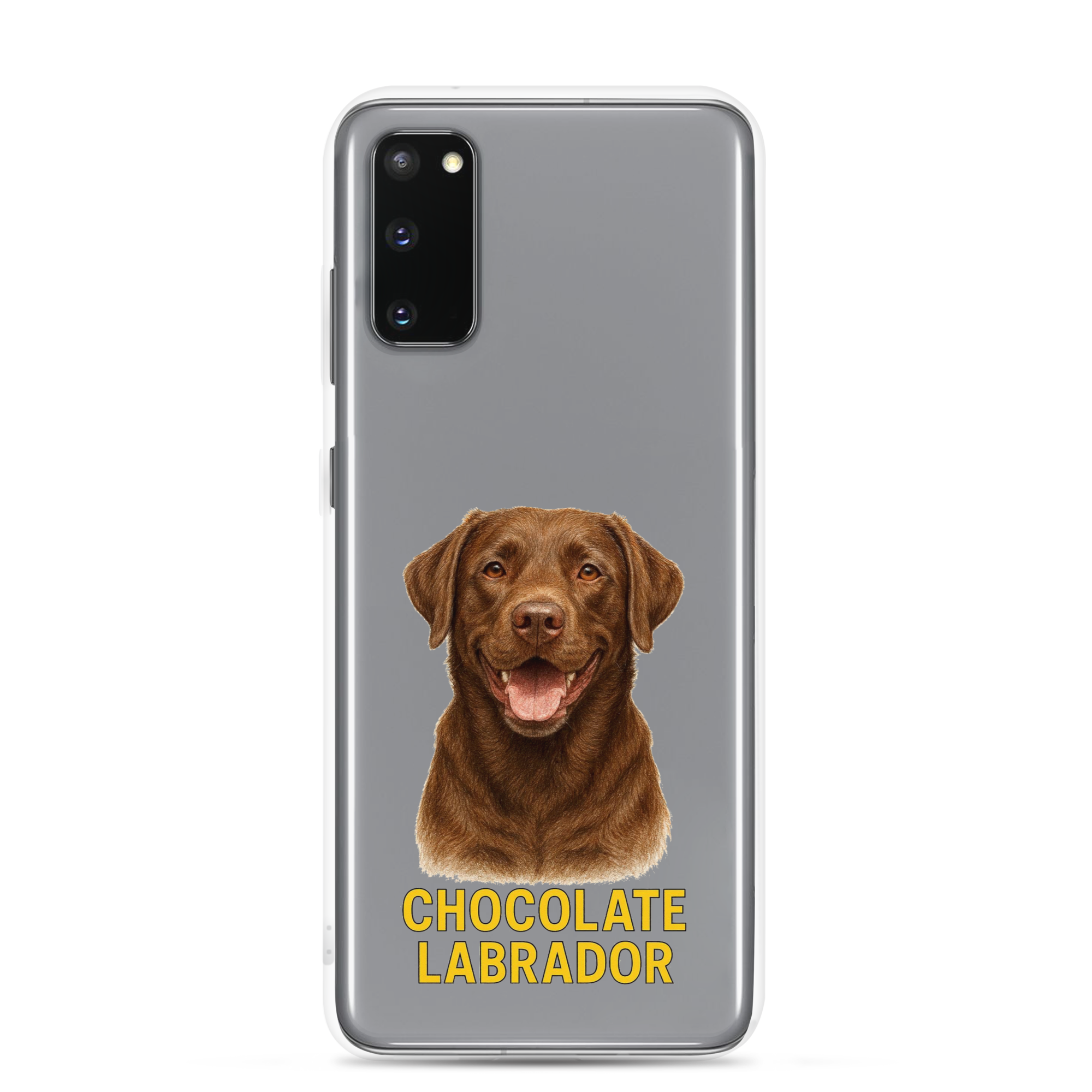 Chocolate Labrador Clear Case for Samsung