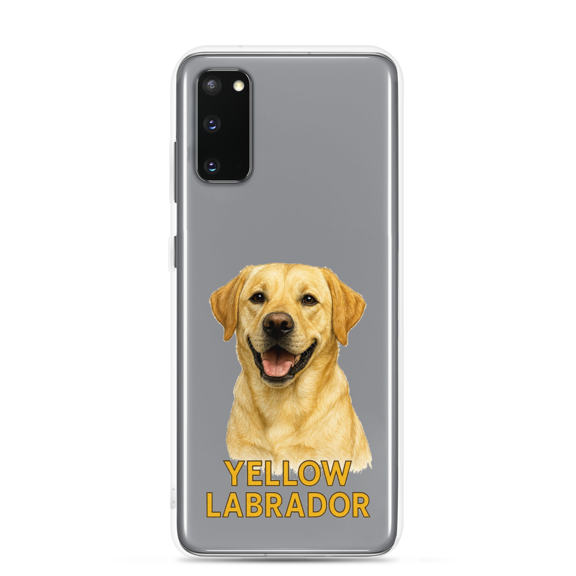 Yellow Labrador Clear Case for Samsung