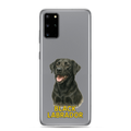 Black Labrador Clear Case for Samsung