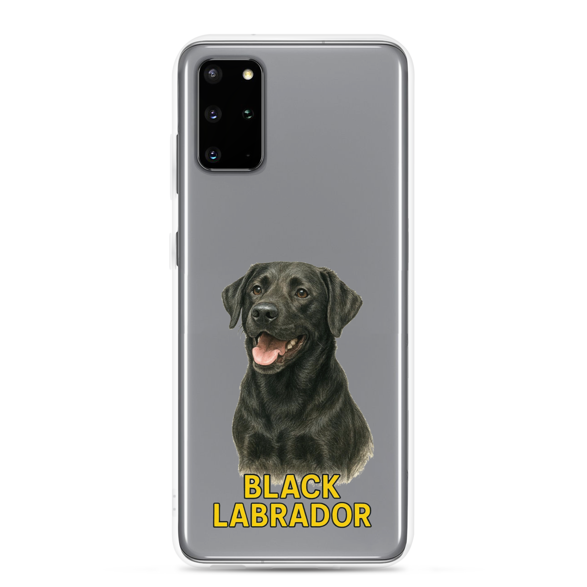 Black Labrador Clear Case for Samsung