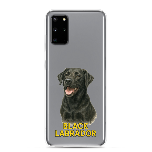 Black Labrador Clear Case for Samsung