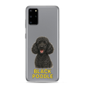 Black Poodle Clear Case for Samsung