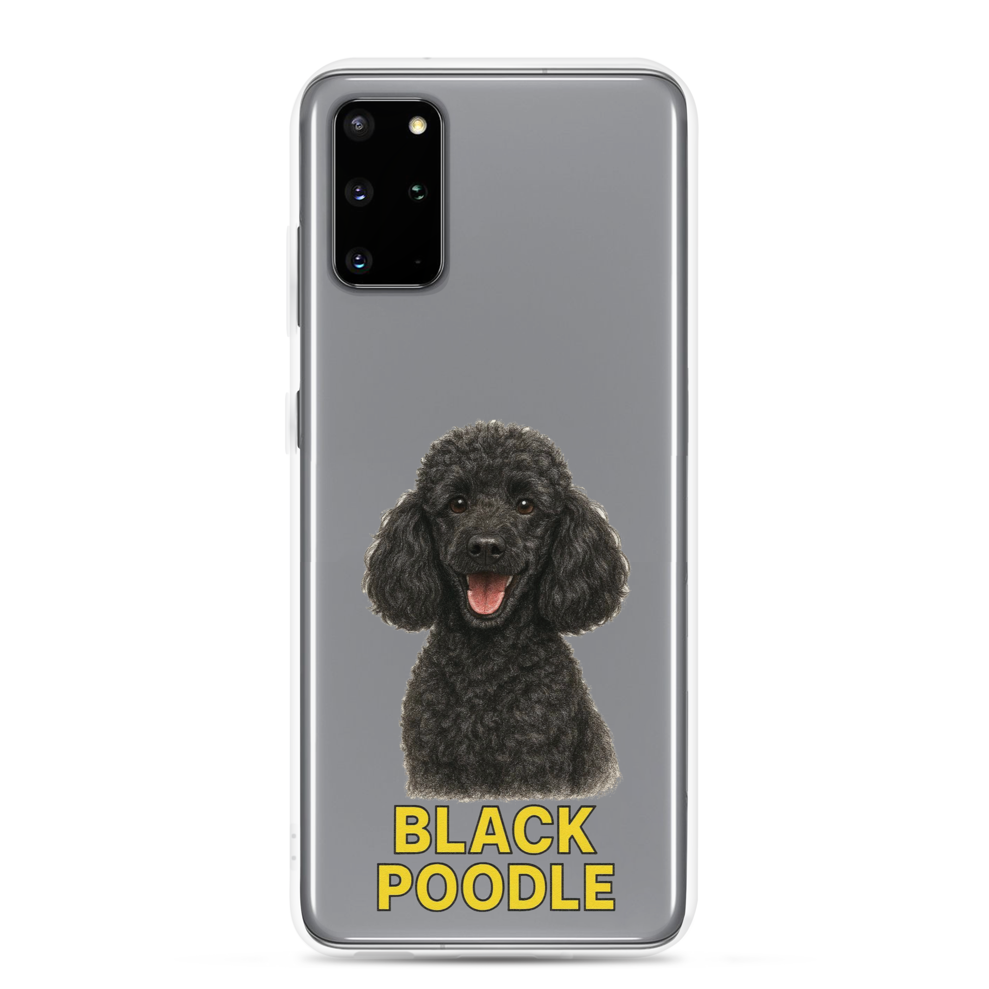 Black Poodle Clear Case for Samsung