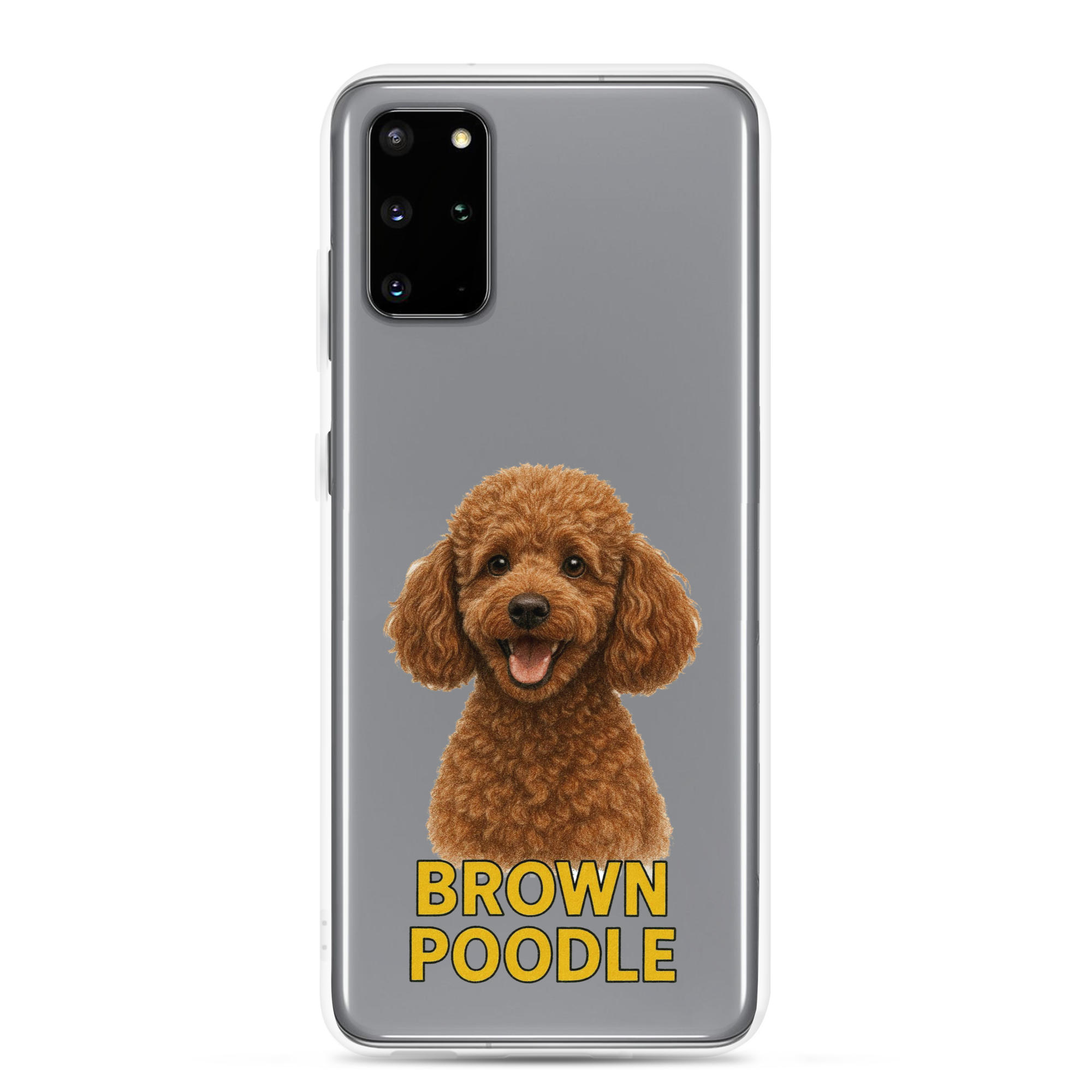 Brown Poodle Clear Case for Samsung