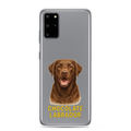 Chocolate Labrador Clear Case for Samsung