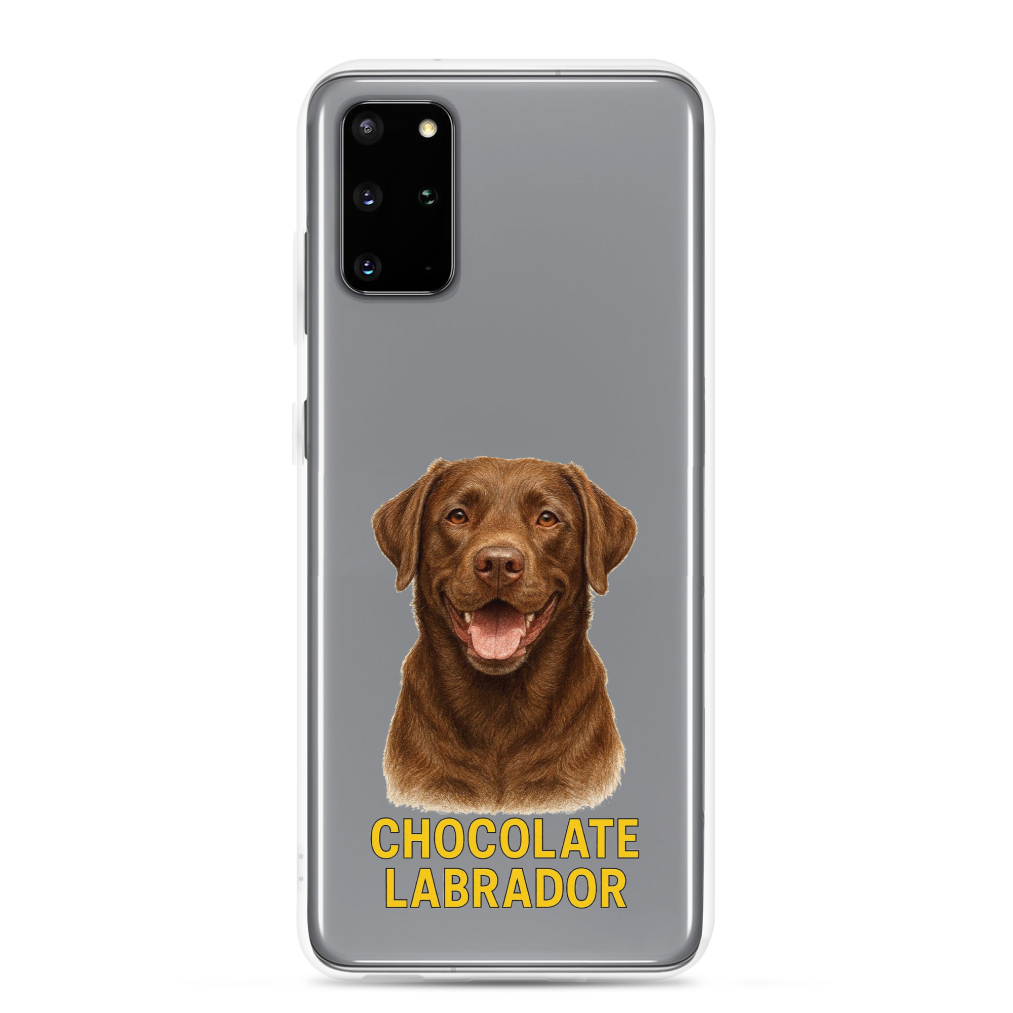 Chocolate Labrador Clear Case for Samsung
