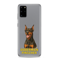 Doberman Pinscher Clear Case for Samsung