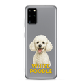 White Poodle Clear Case for Samsung