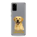 Yellow Labrador Clear Case for Samsung