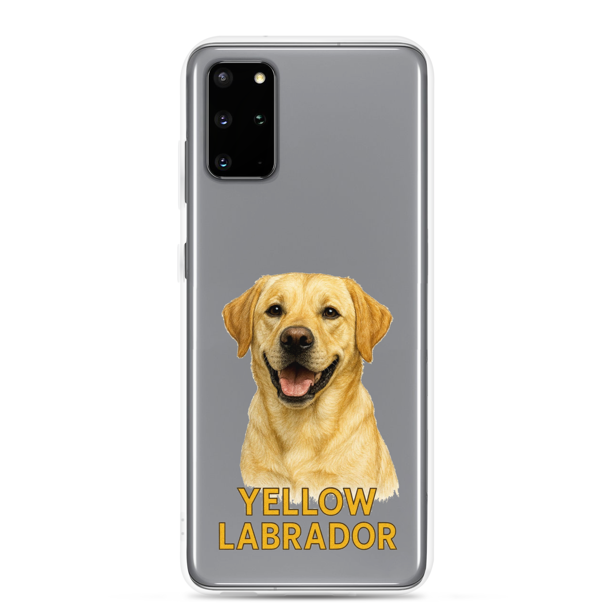 Yellow Labrador Clear Case for Samsung