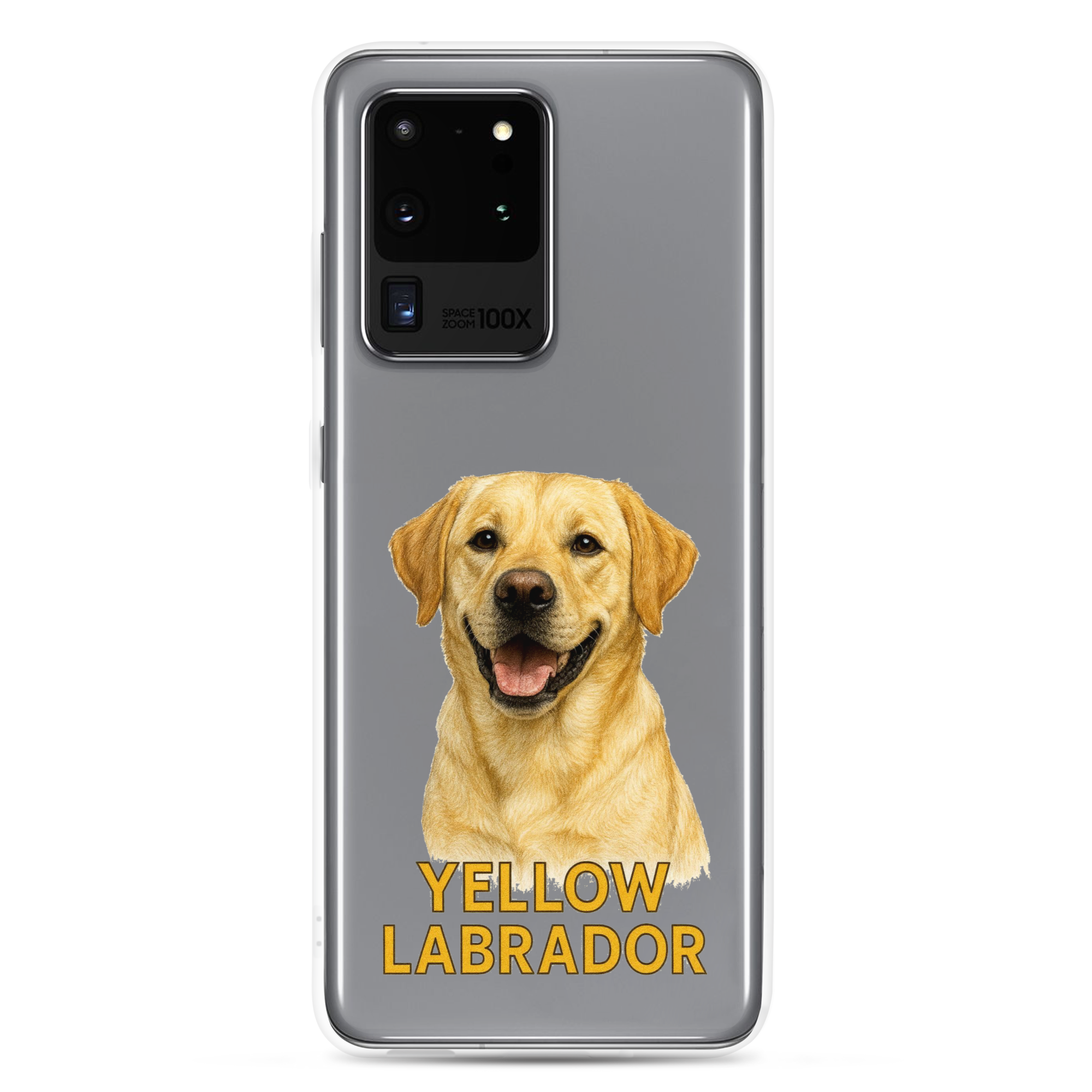 Yellow Labrador Clear Case for Samsung