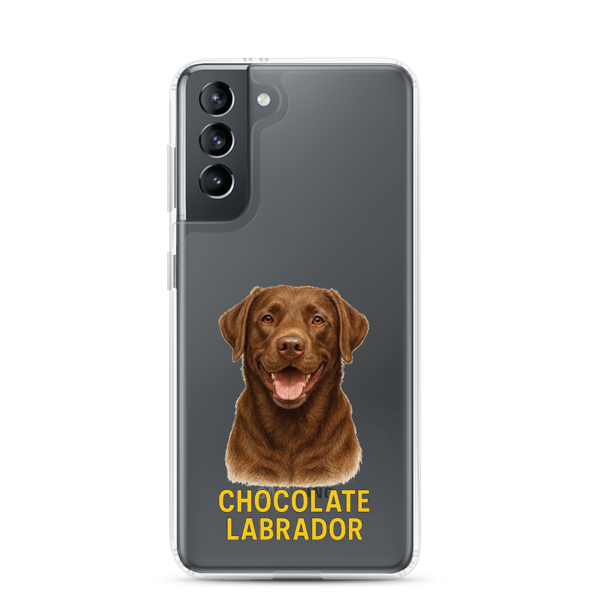 Chocolate Labrador Clear Case for Samsung