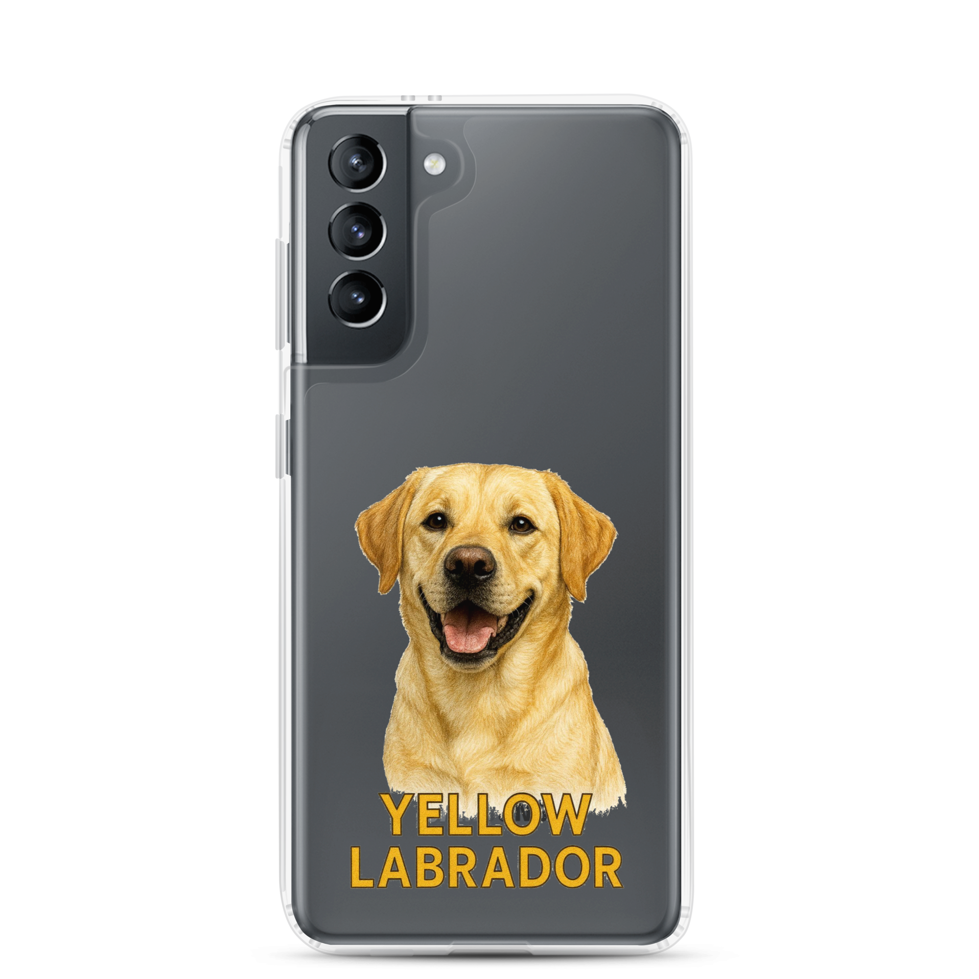 Yellow Labrador Clear Case for Samsung