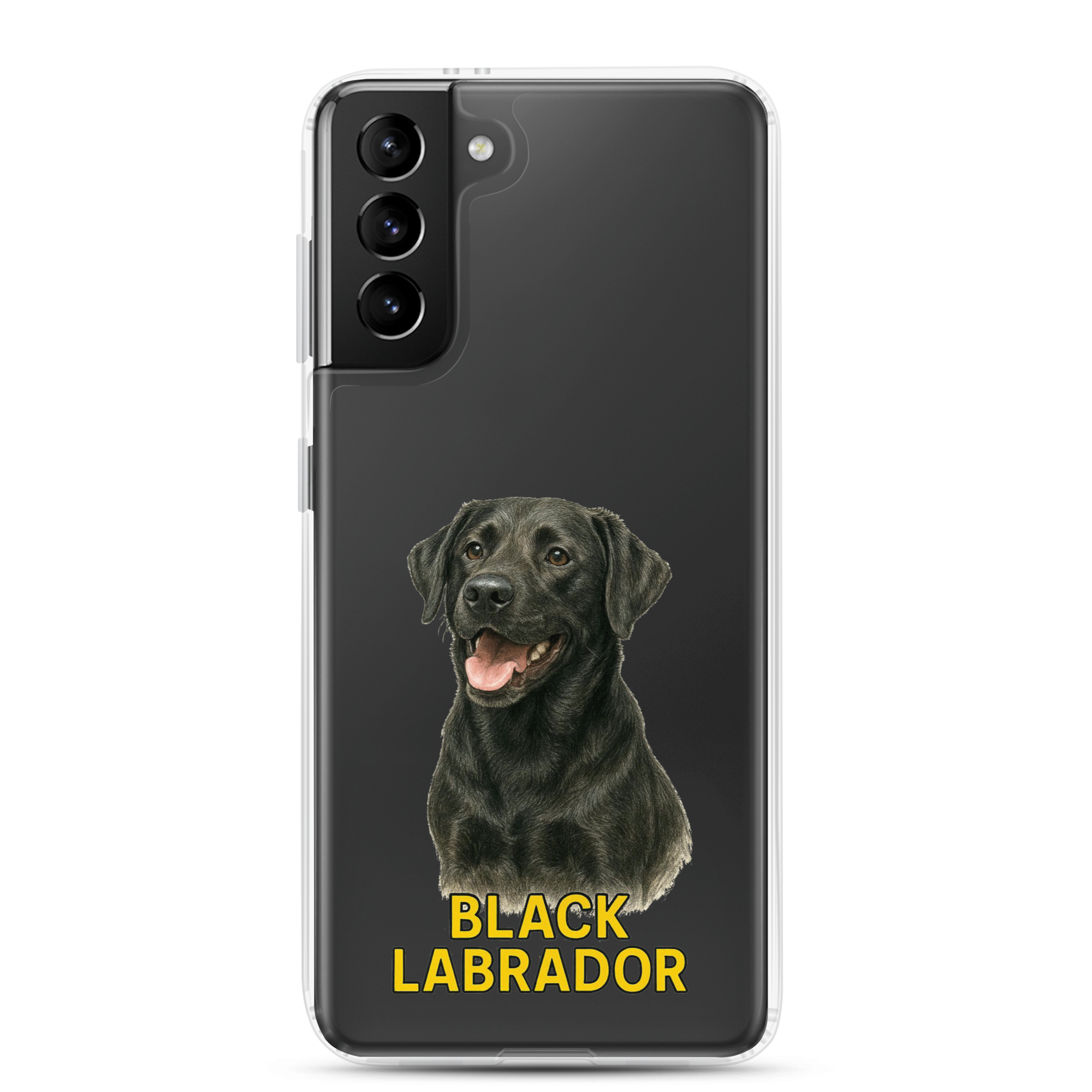 Black Labrador Clear Case for Samsung