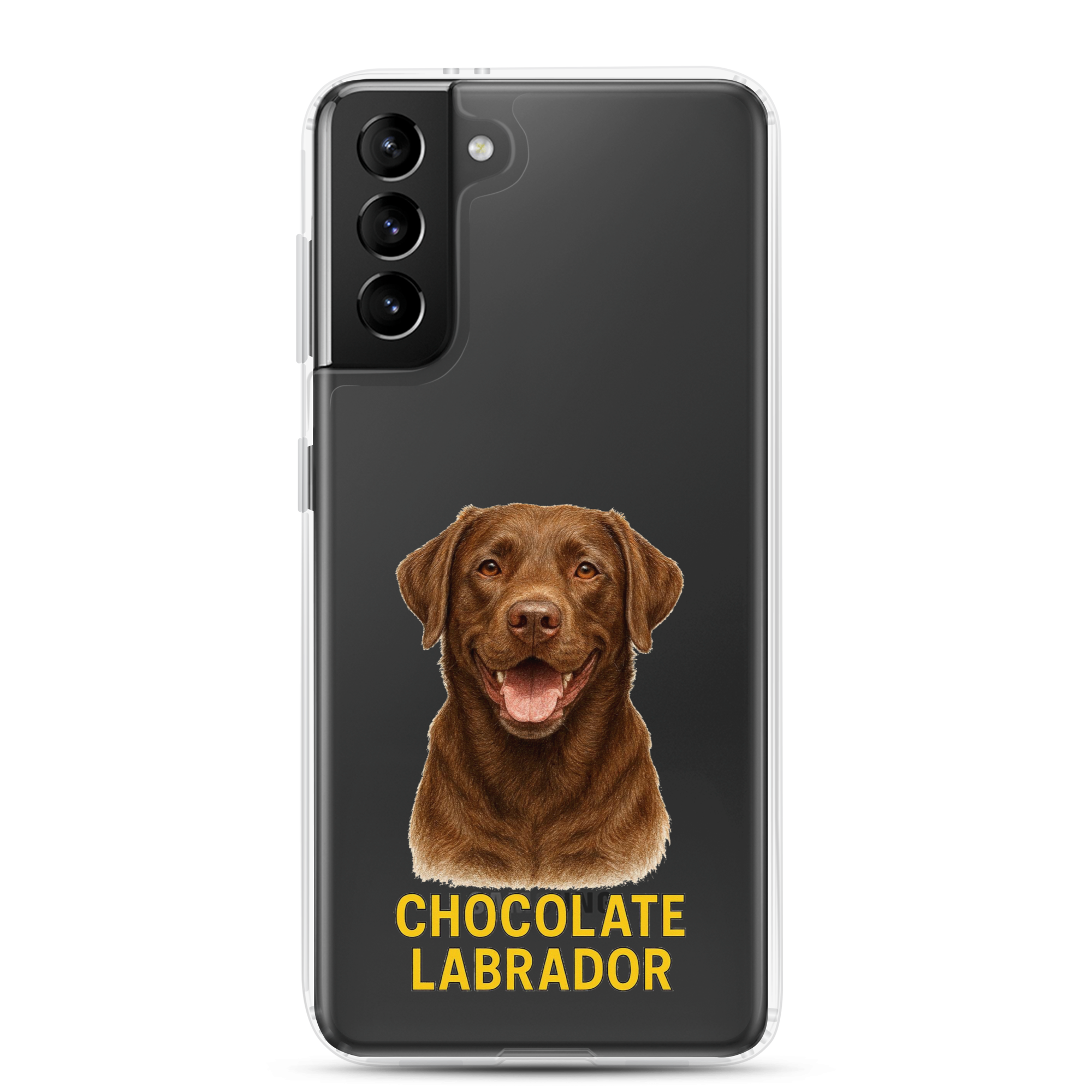Chocolate Labrador Clear Case for Samsung