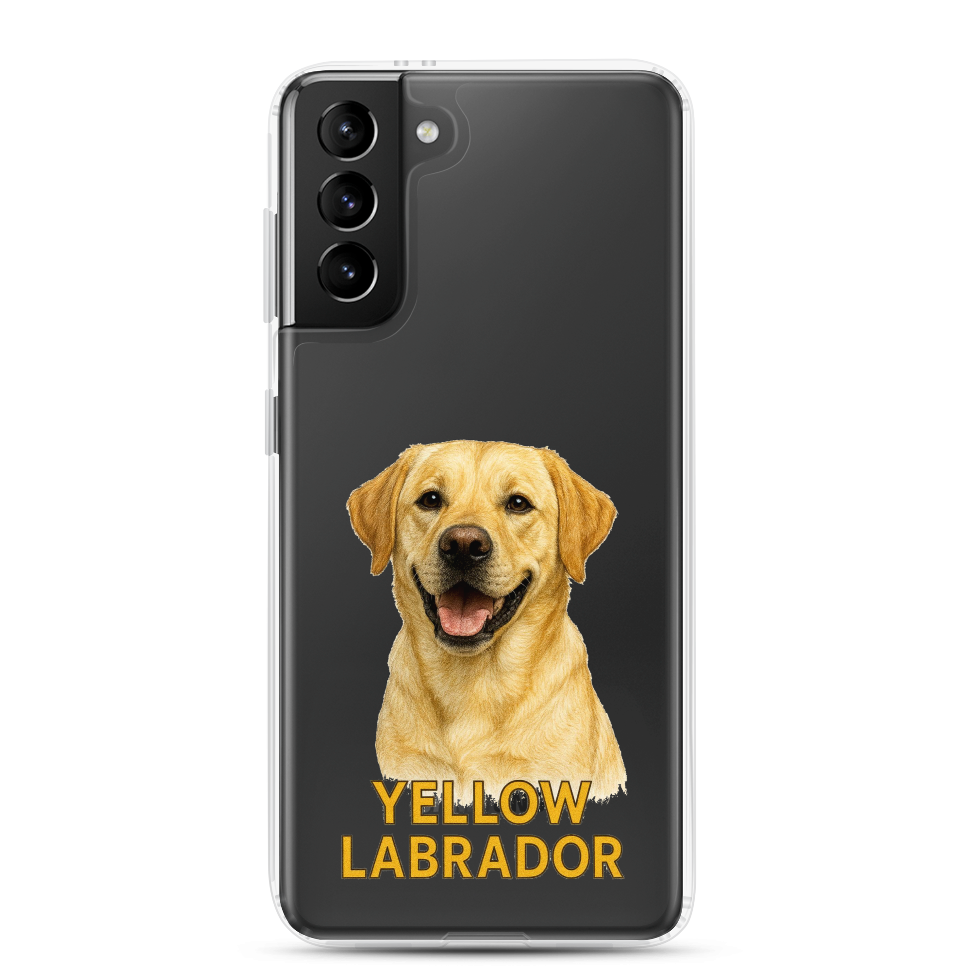 Yellow Labrador Clear Case for Samsung