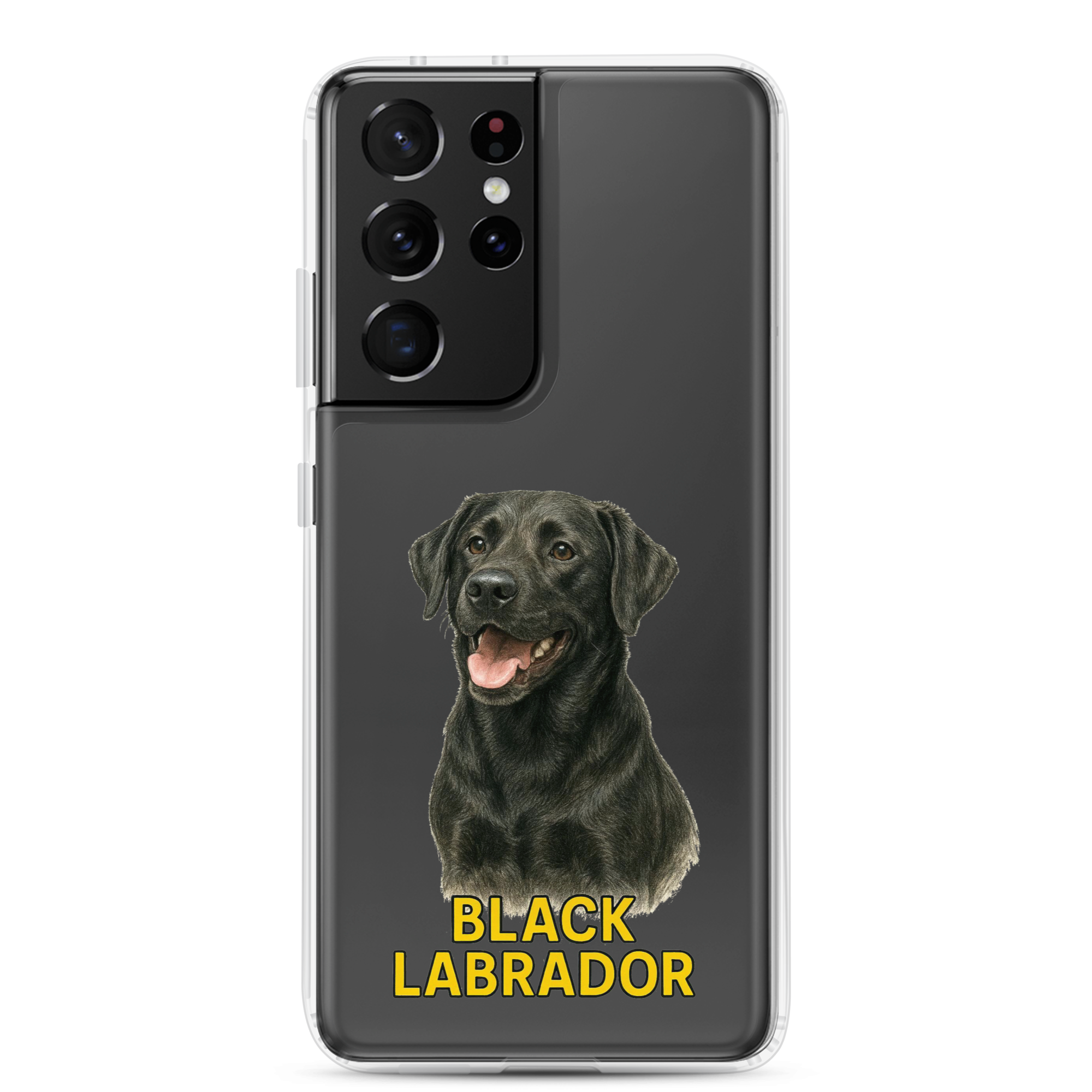 Black Labrador Clear Case for Samsung