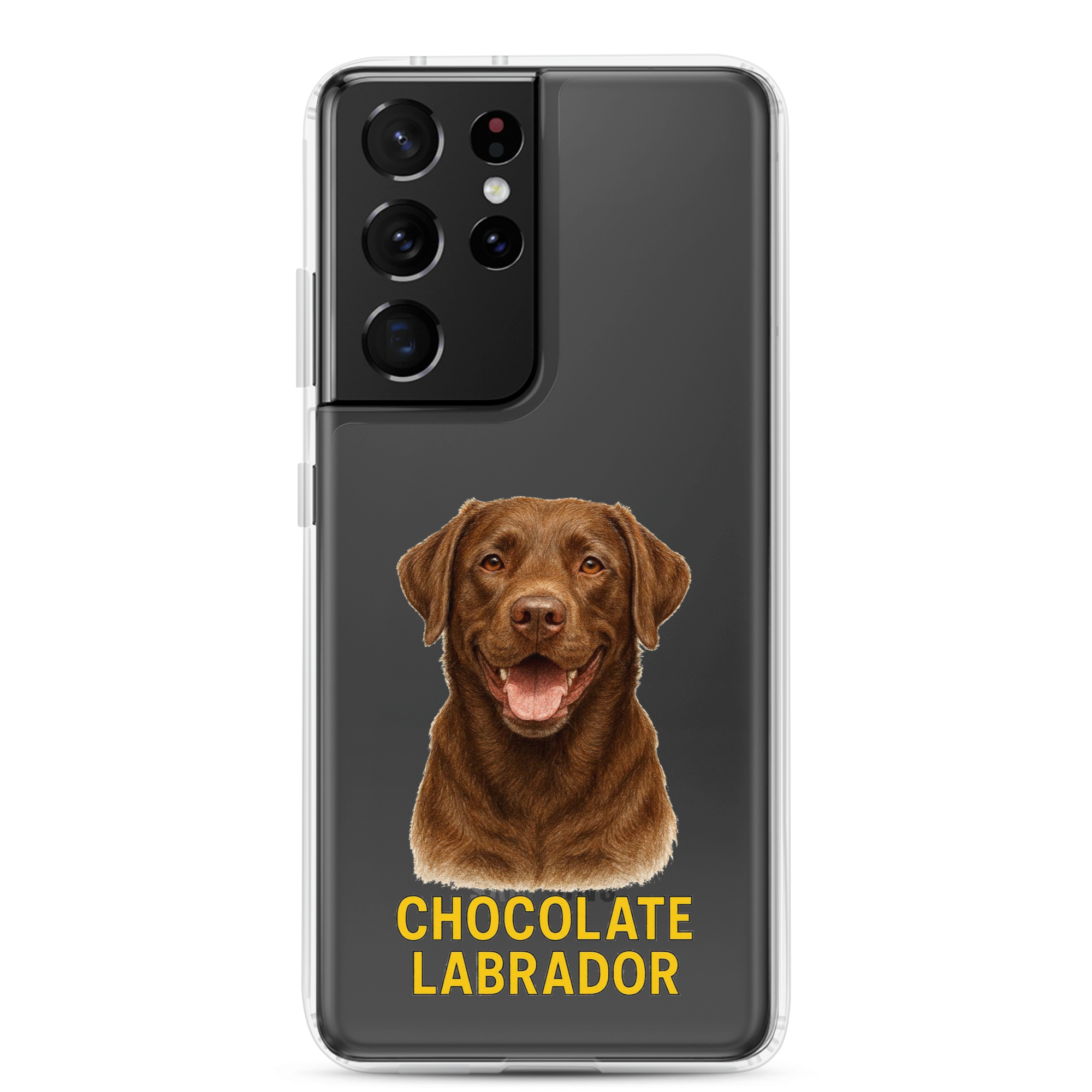 Chocolate Labrador Clear Case for Samsung