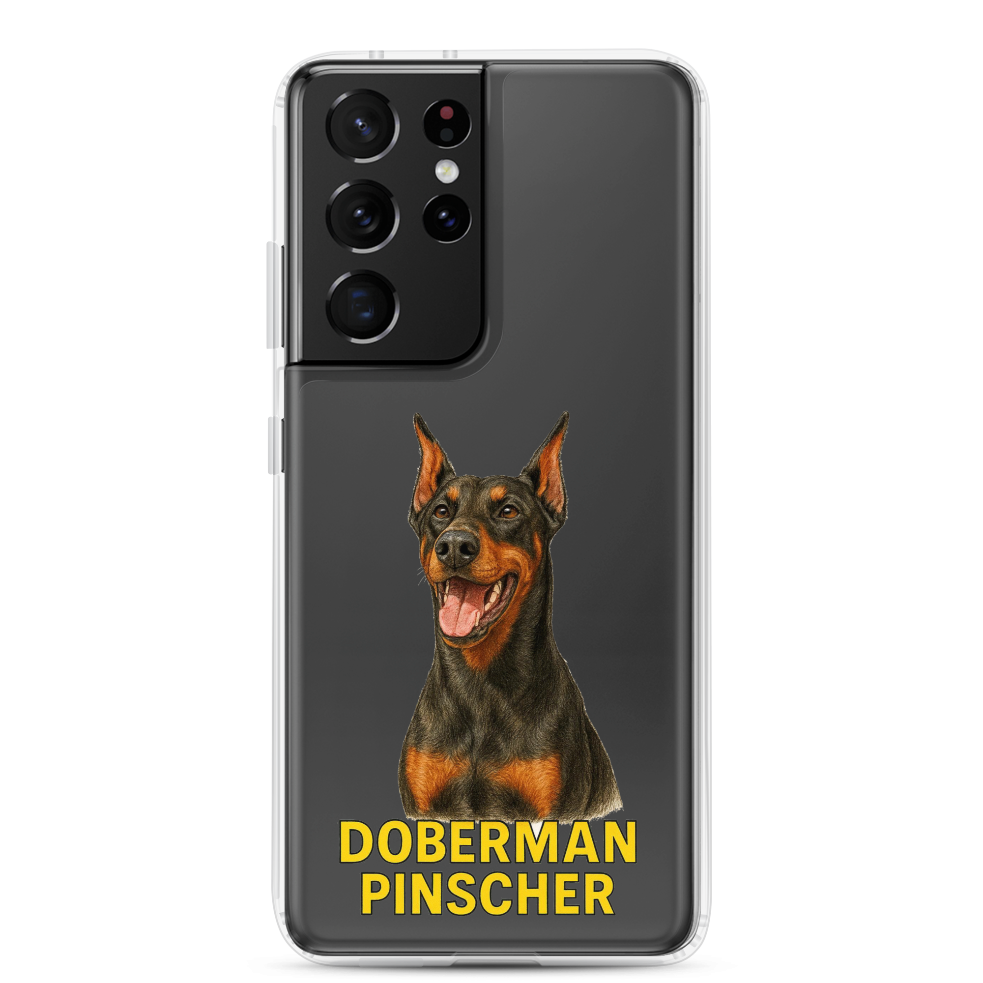 Doberman Pinscher Clear Case for Samsung