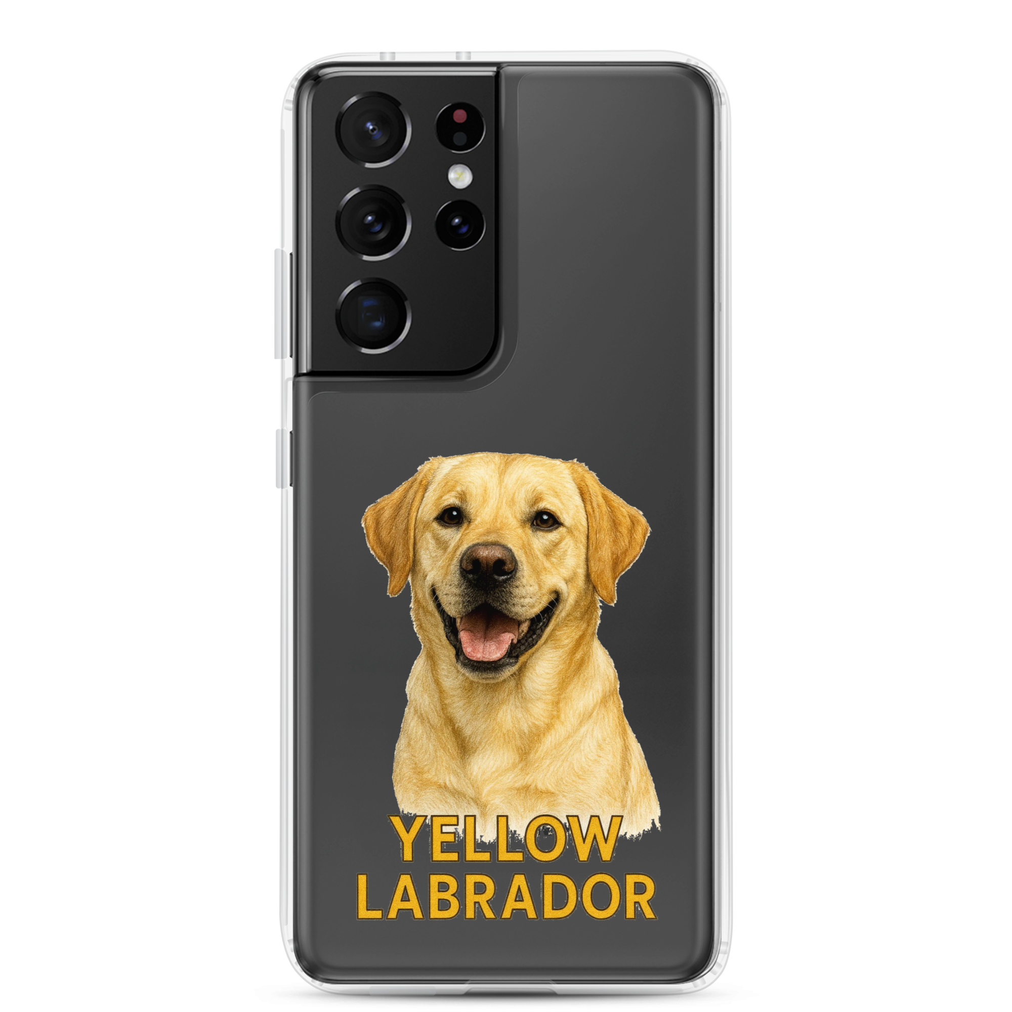 Yellow Labrador Clear Case for Samsung