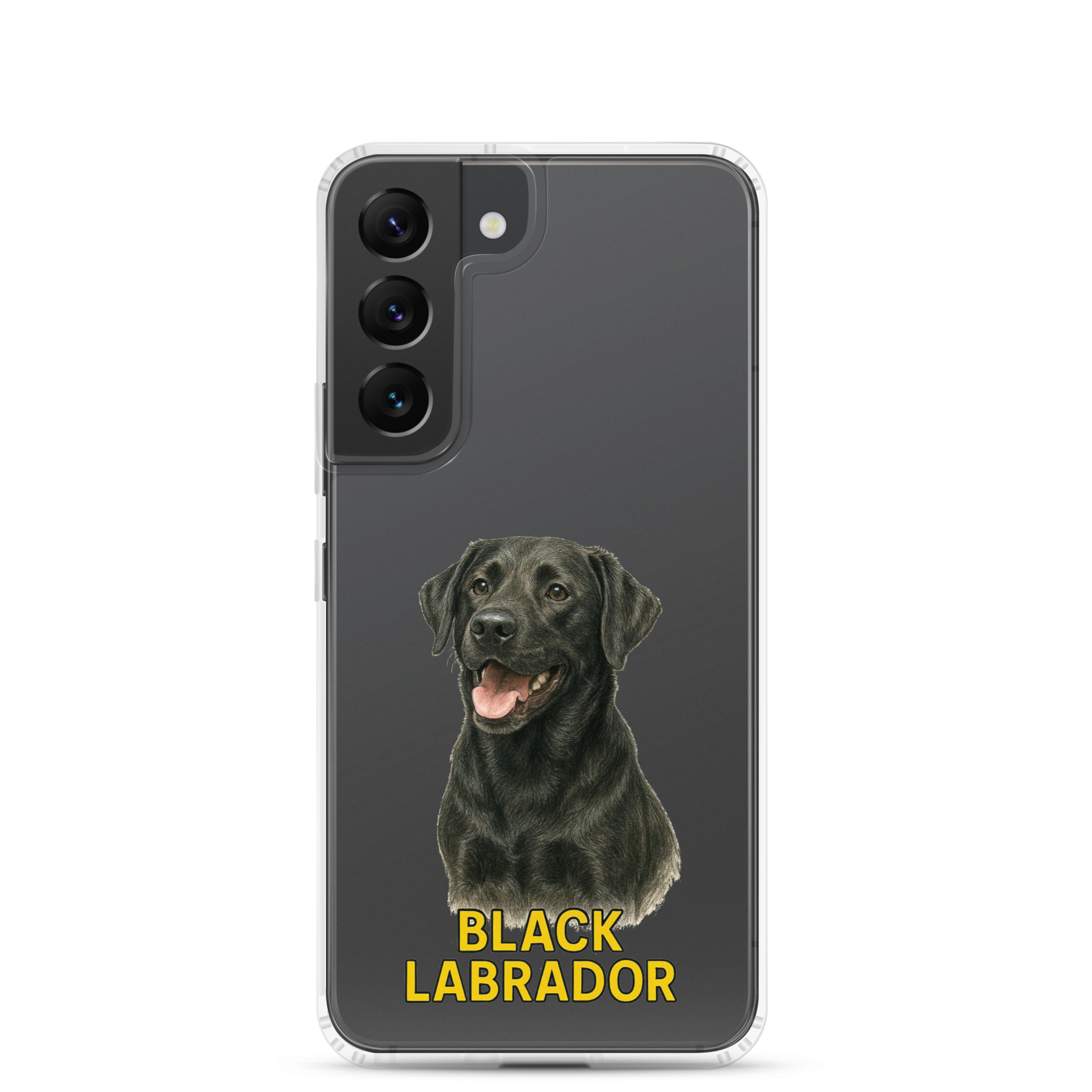 Black Labrador Clear Case for Samsung