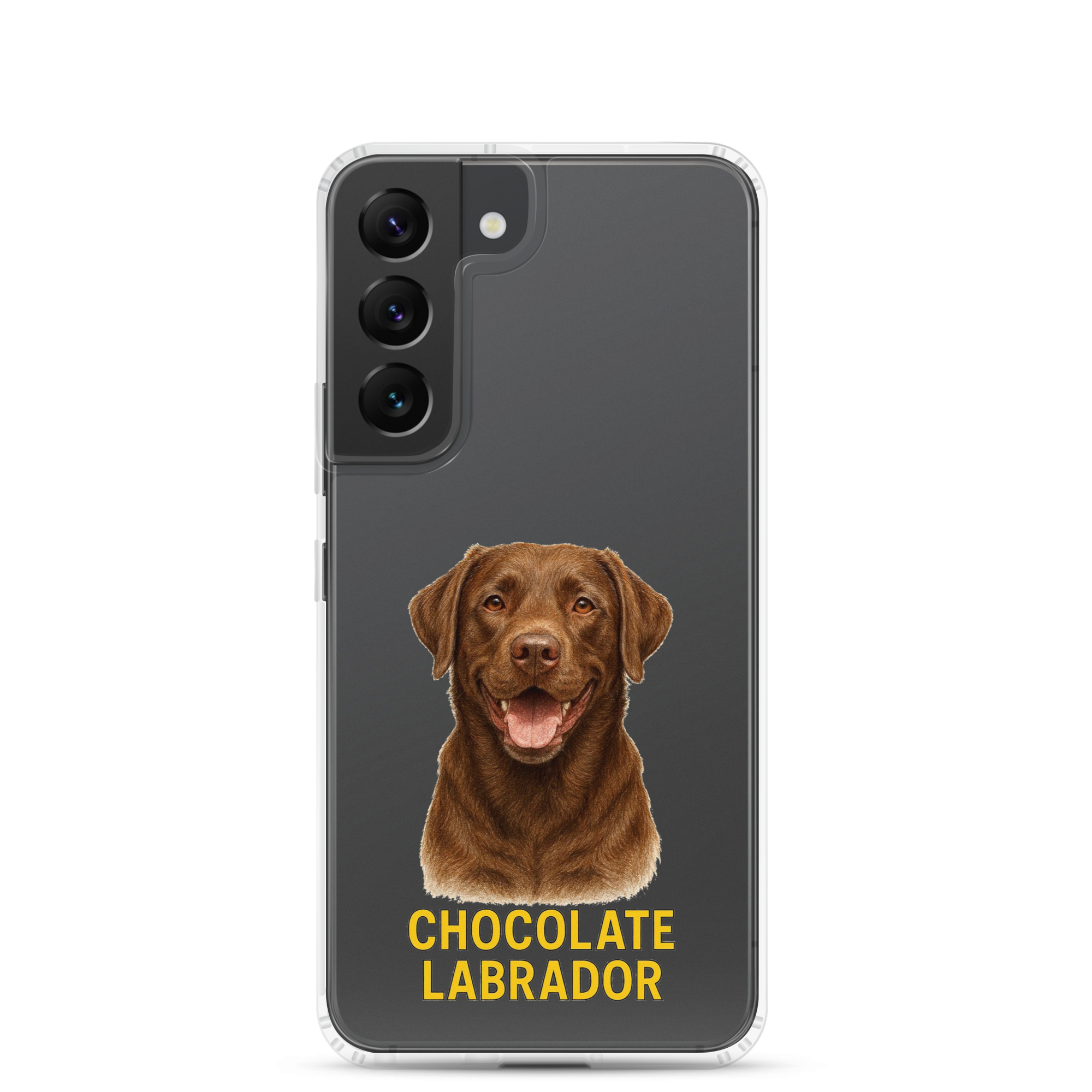 Chocolate Labrador Clear Case for Samsung