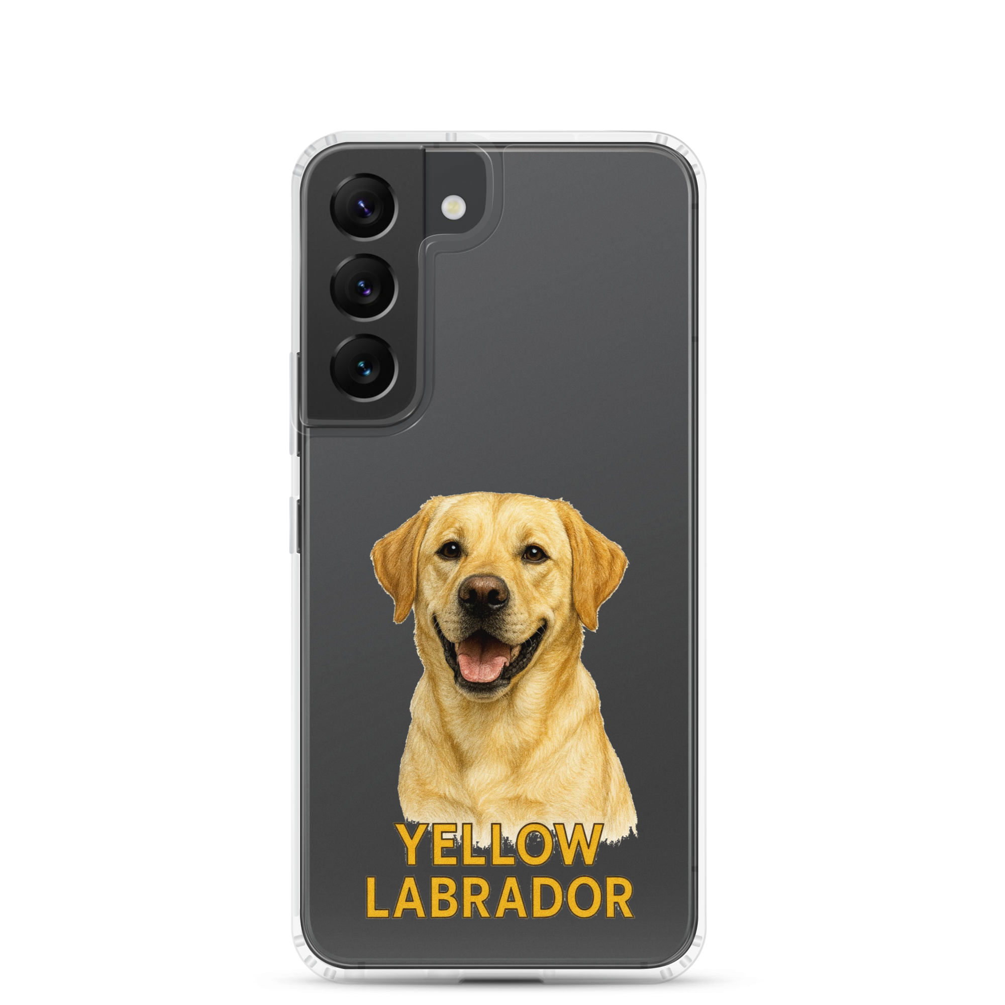 Yellow Labrador Clear Case for Samsung