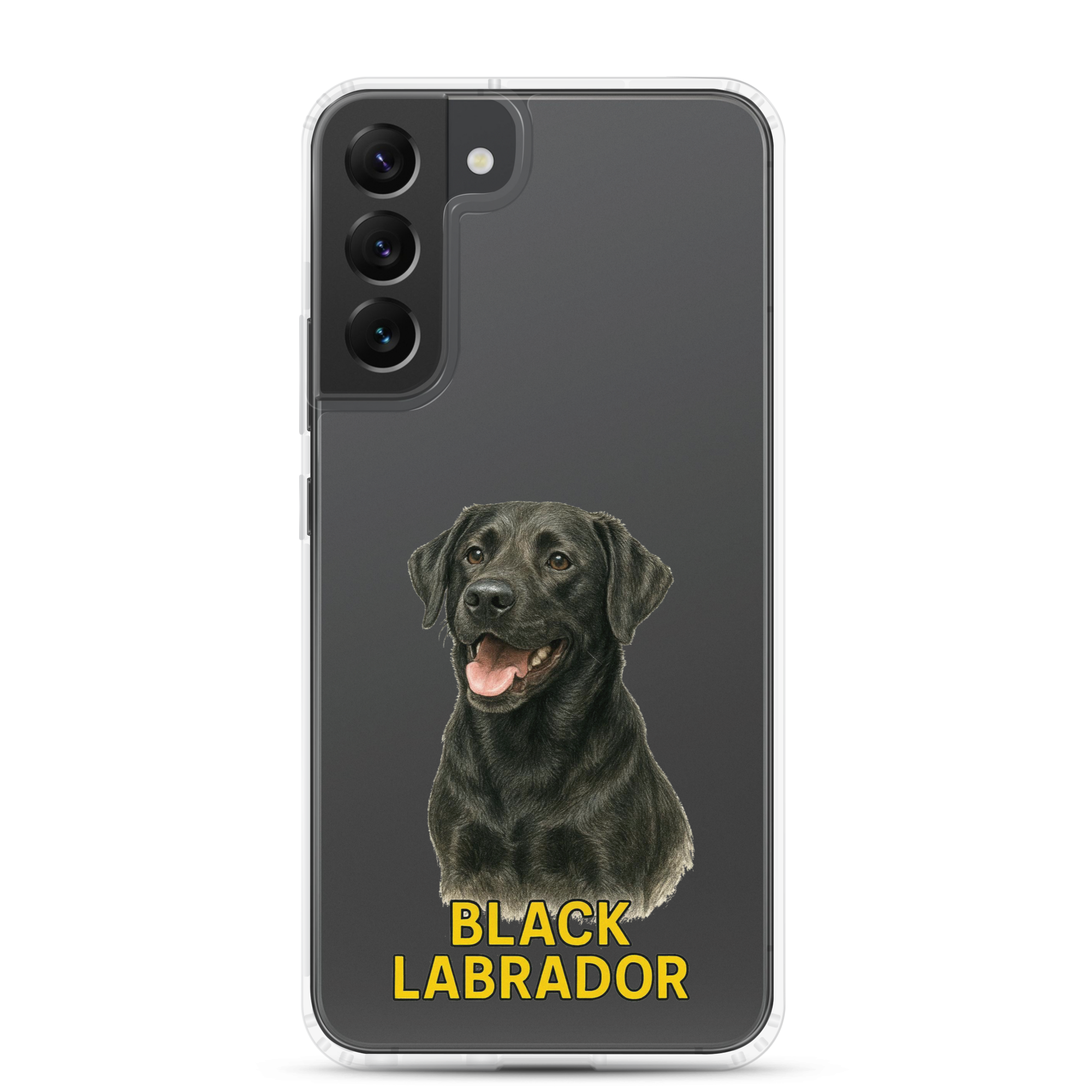 Black Labrador Clear Case for Samsung