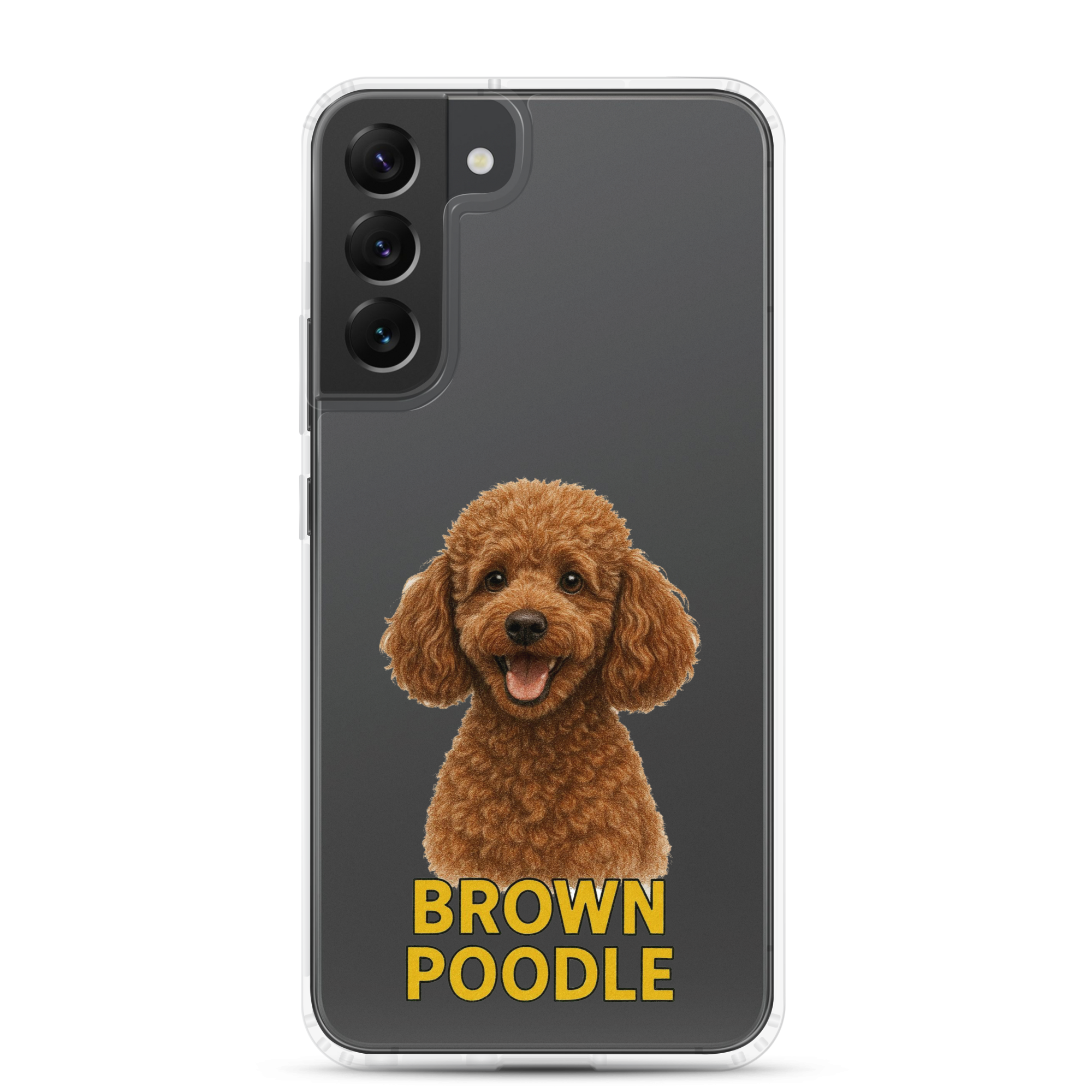 Brown Poodle Clear Case for Samsung