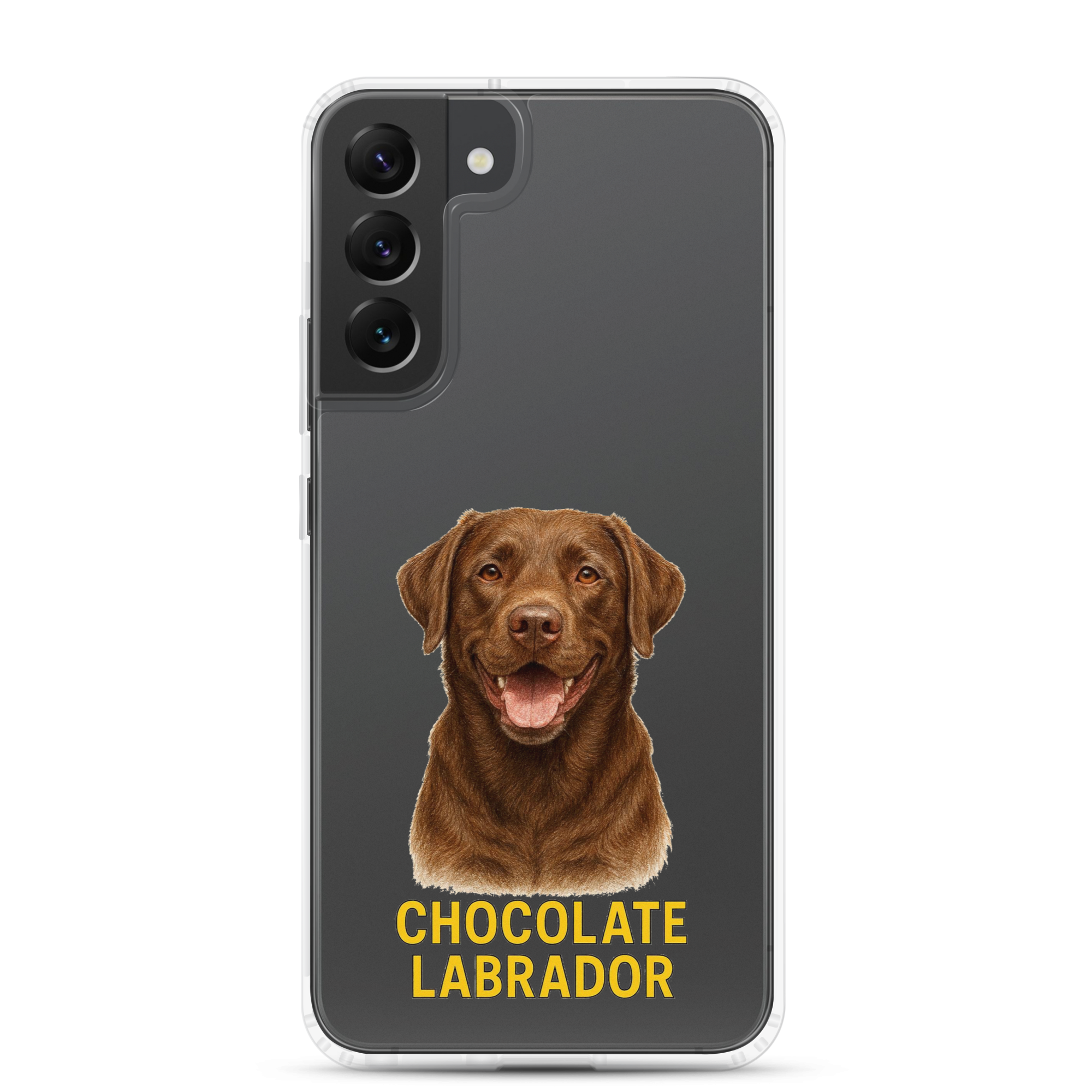 Chocolate Labrador Clear Case for Samsung