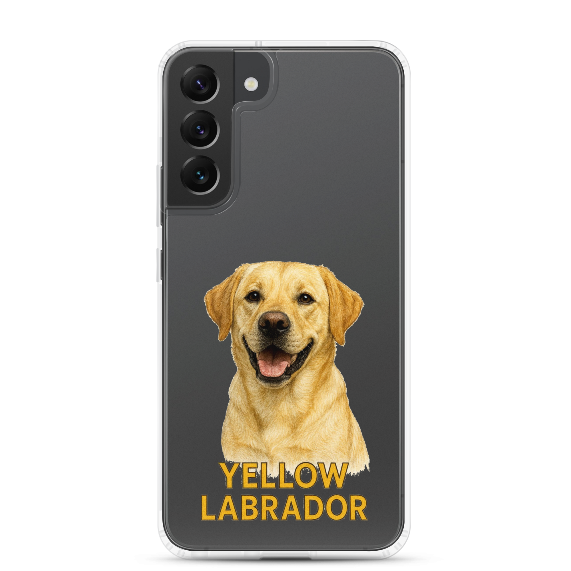 Yellow Labrador Clear Case for Samsung