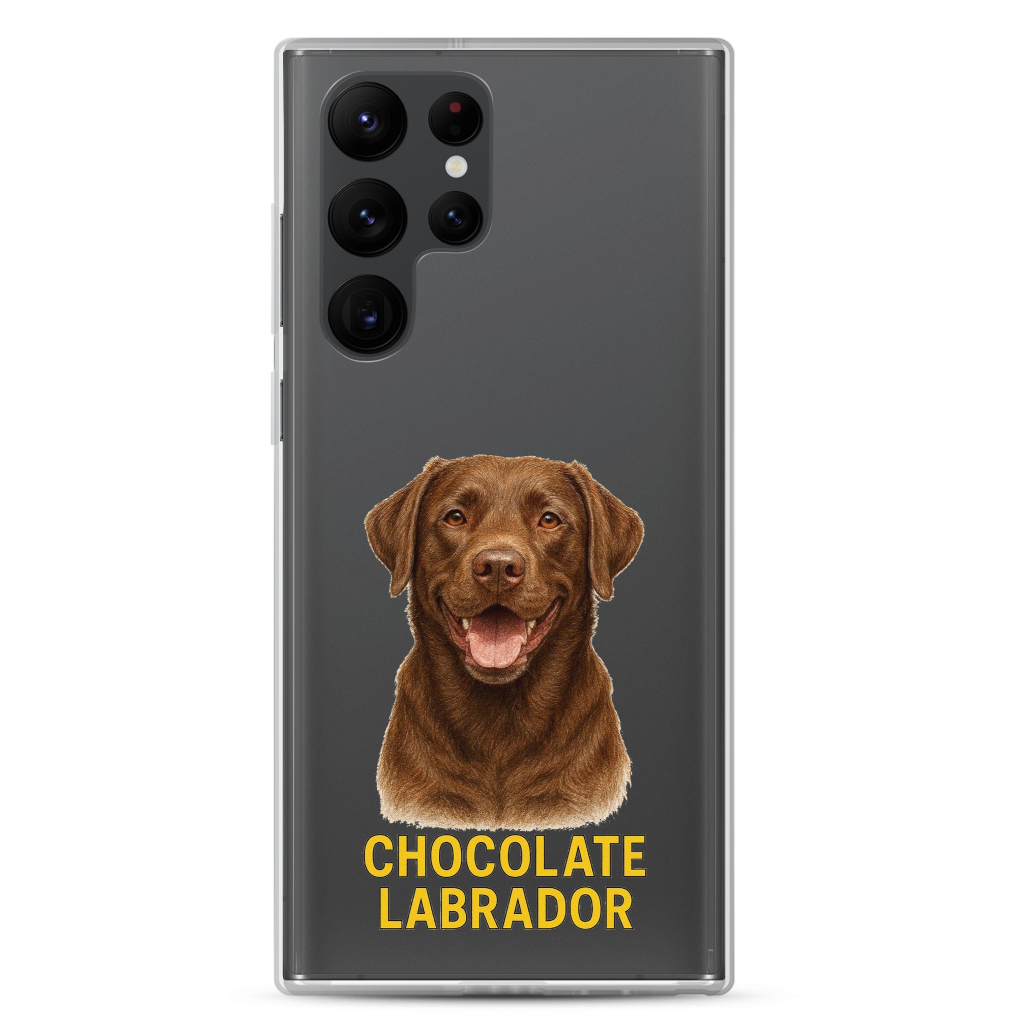 Chocolate Labrador Clear Case for Samsung