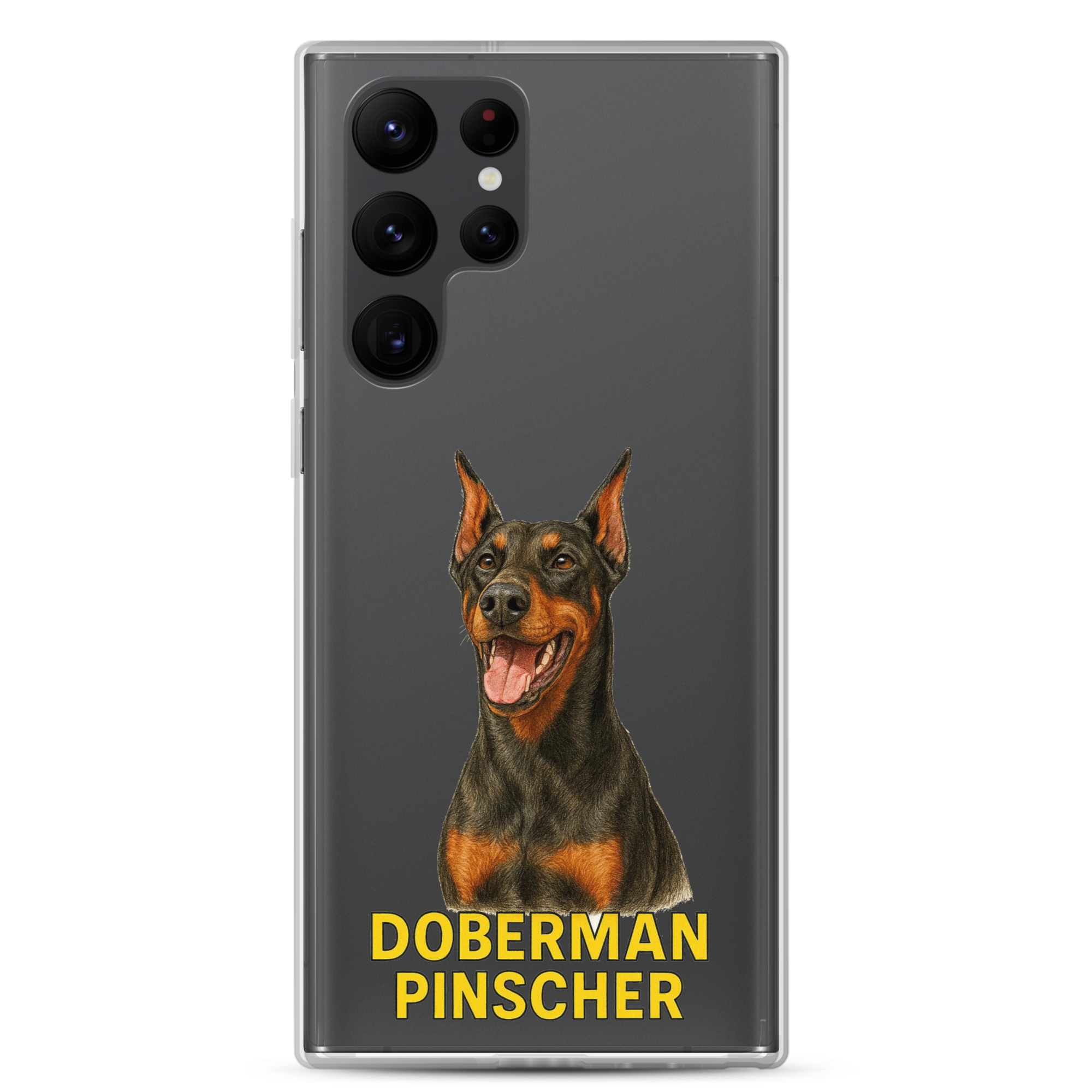 Doberman Pinscher Clear Case for Samsung