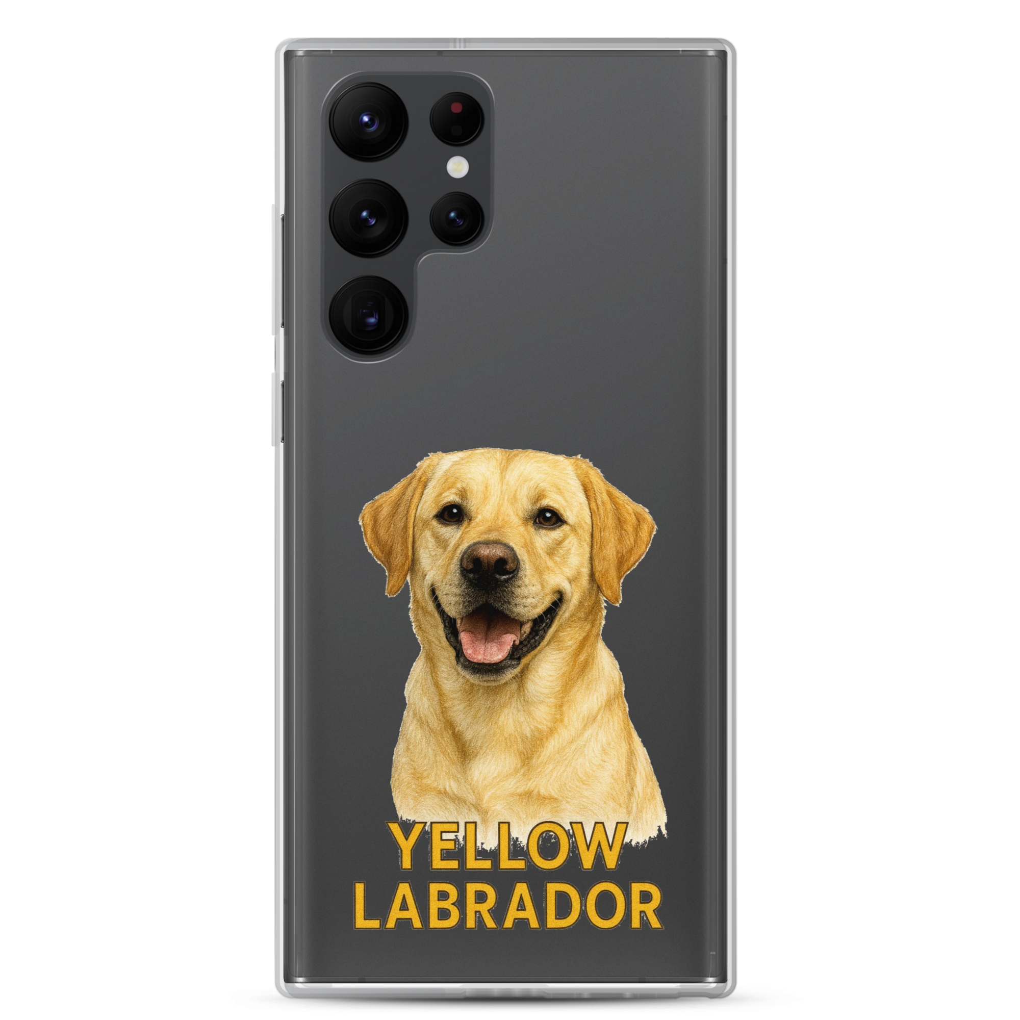 Yellow Labrador Clear Case for Samsung
