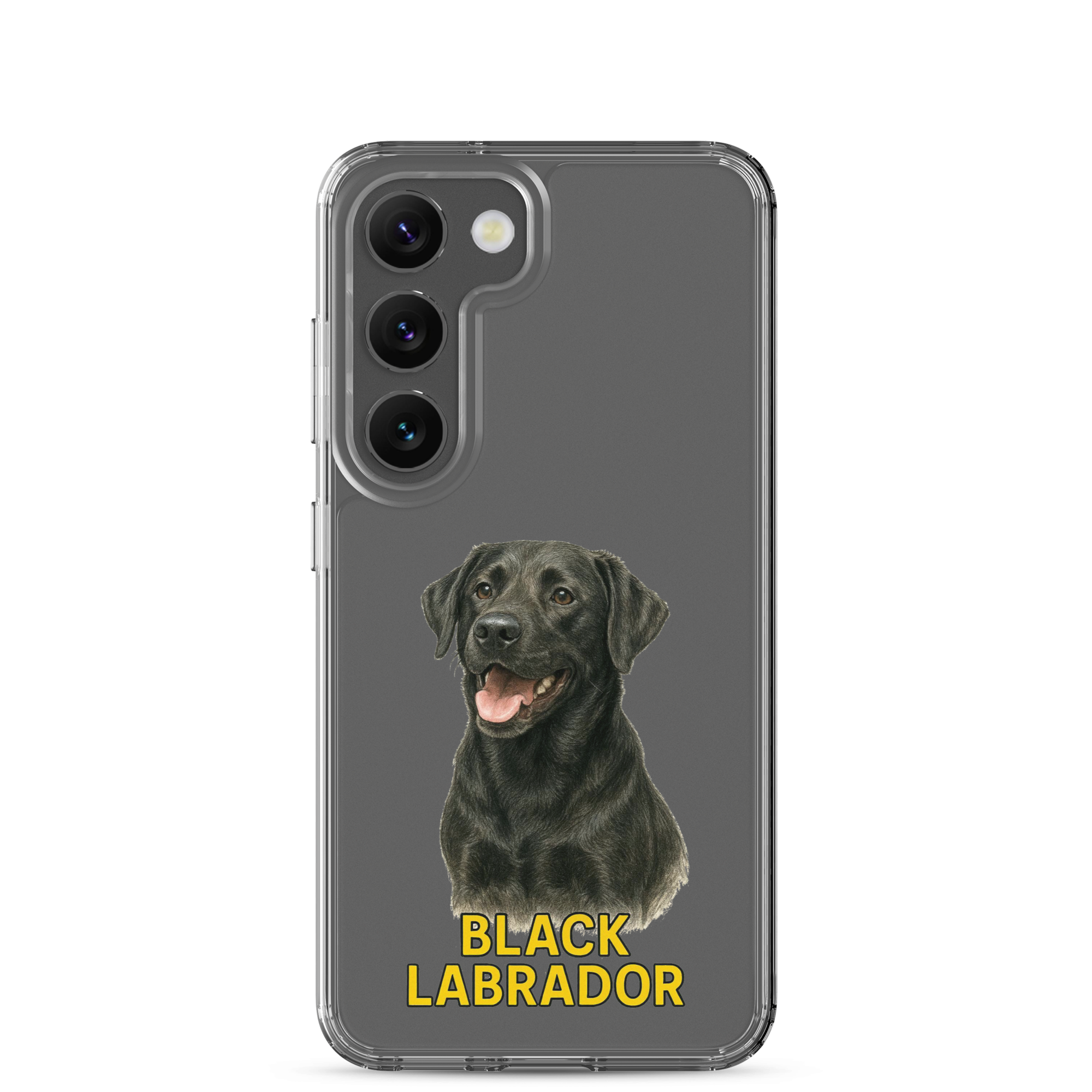 Black Labrador Clear Case for Samsung