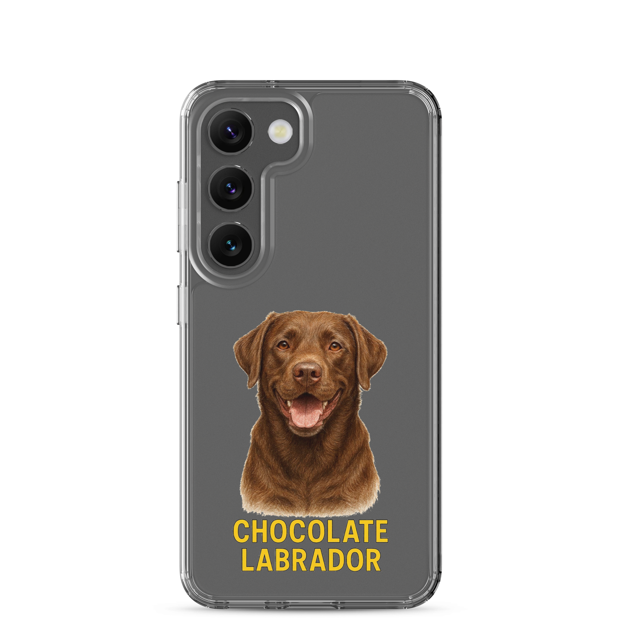 Chocolate Labrador Clear Case for Samsung