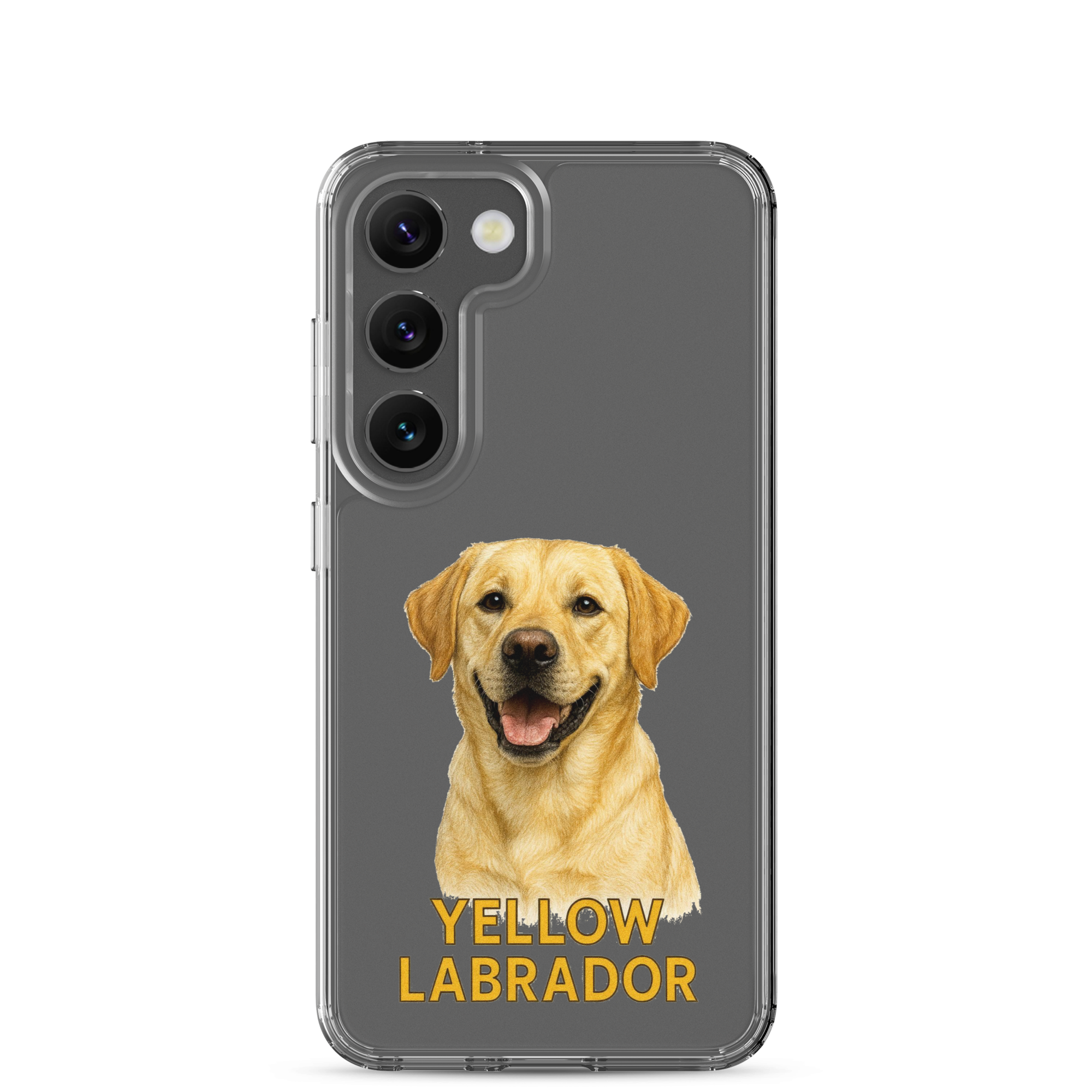 Yellow Labrador Clear Case for Samsung