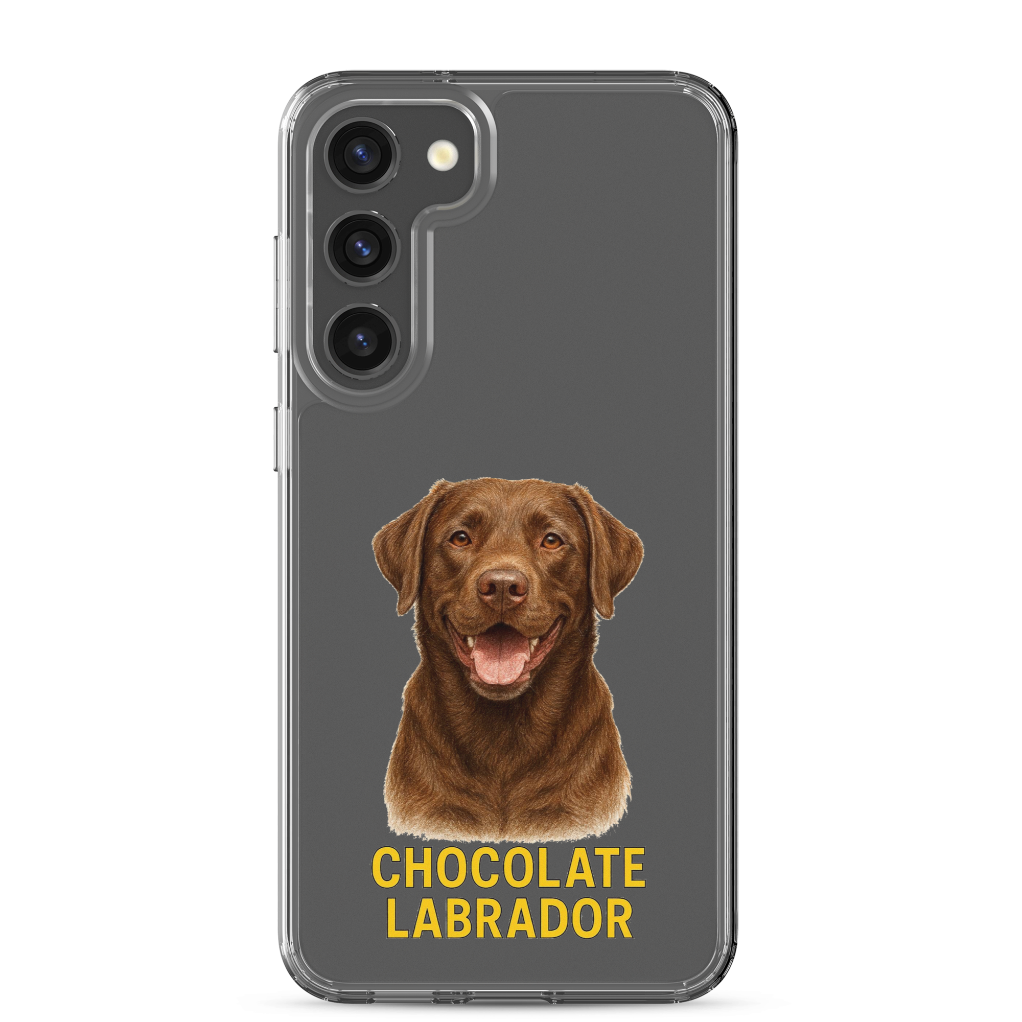 Chocolate Labrador Clear Case for Samsung