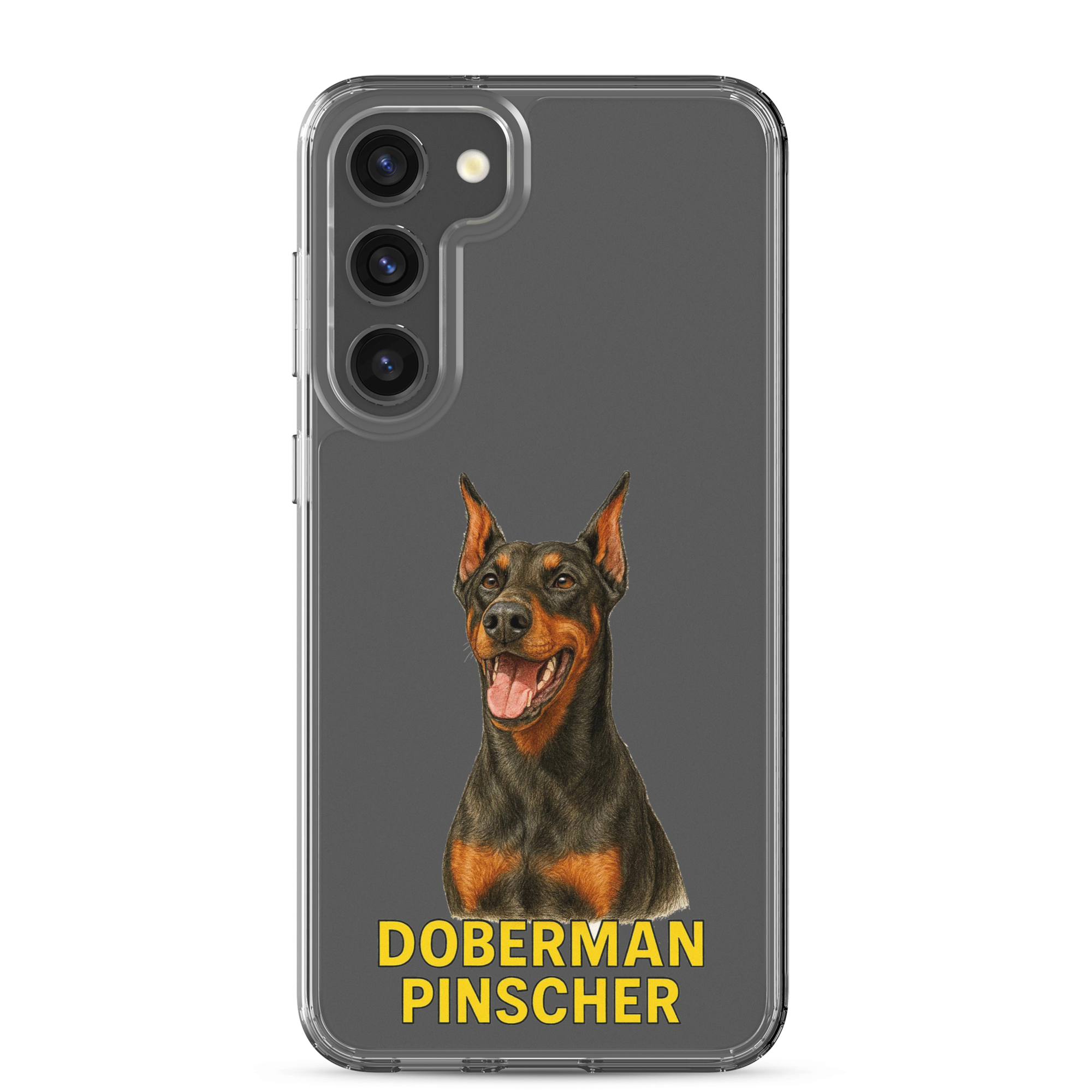 Doberman Pinscher Clear Case for Samsung