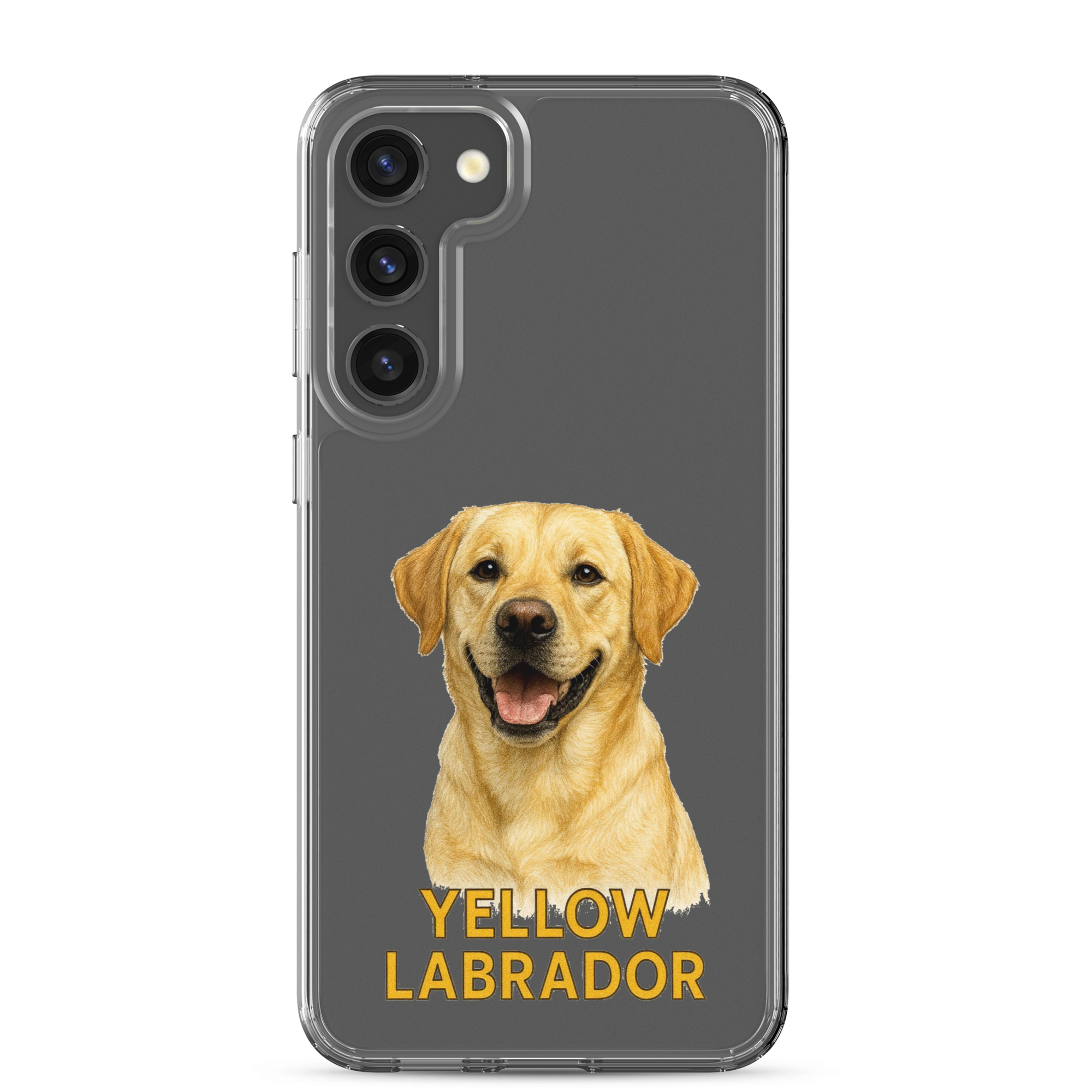 Yellow Labrador Clear Case for Samsung
