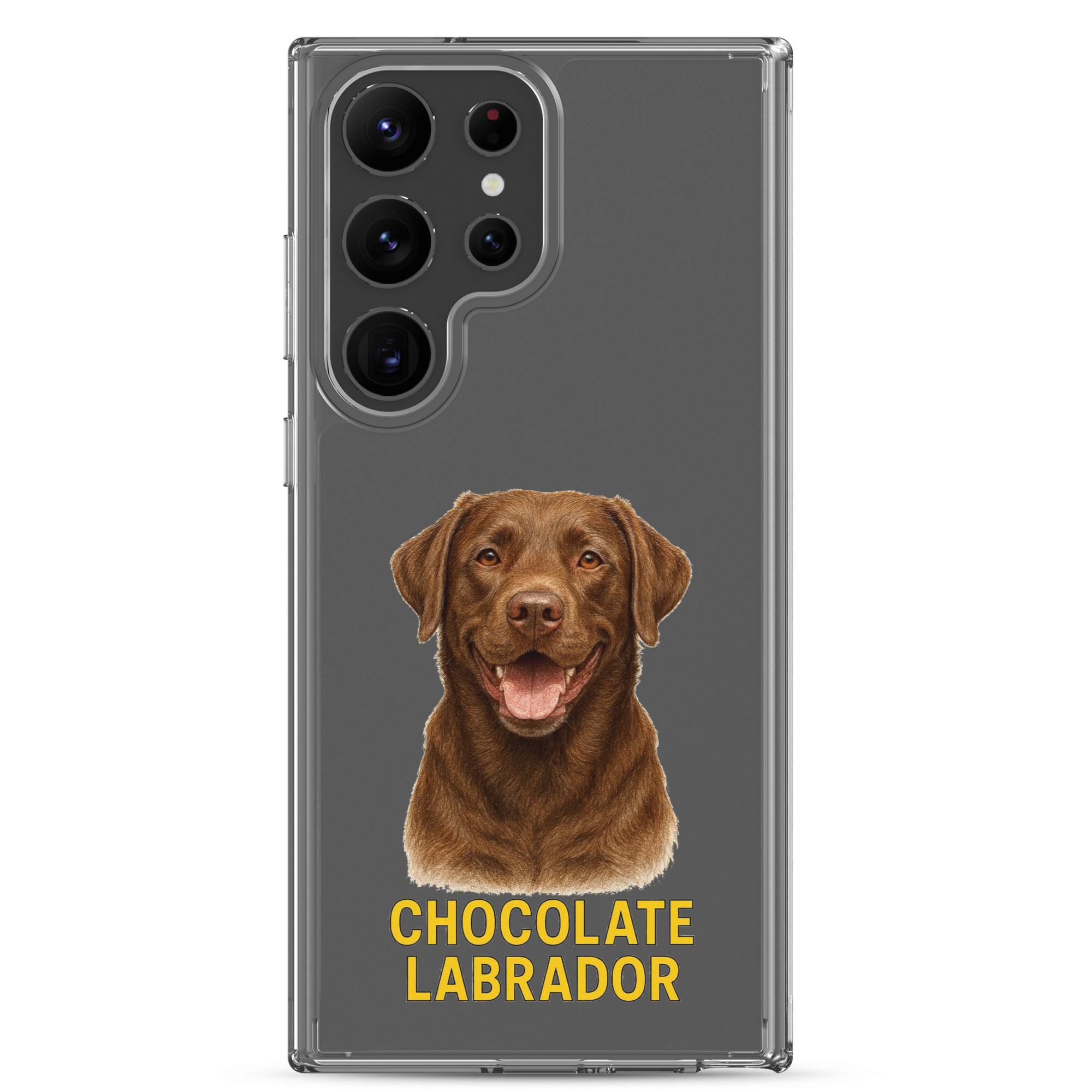 Chocolate Labrador Clear Case for Samsung