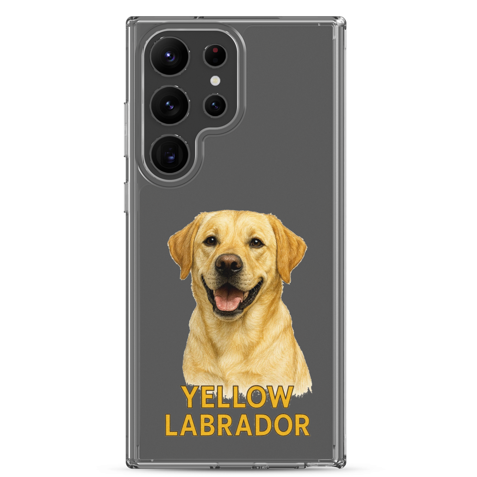 Yellow Labrador Clear Case for Samsung