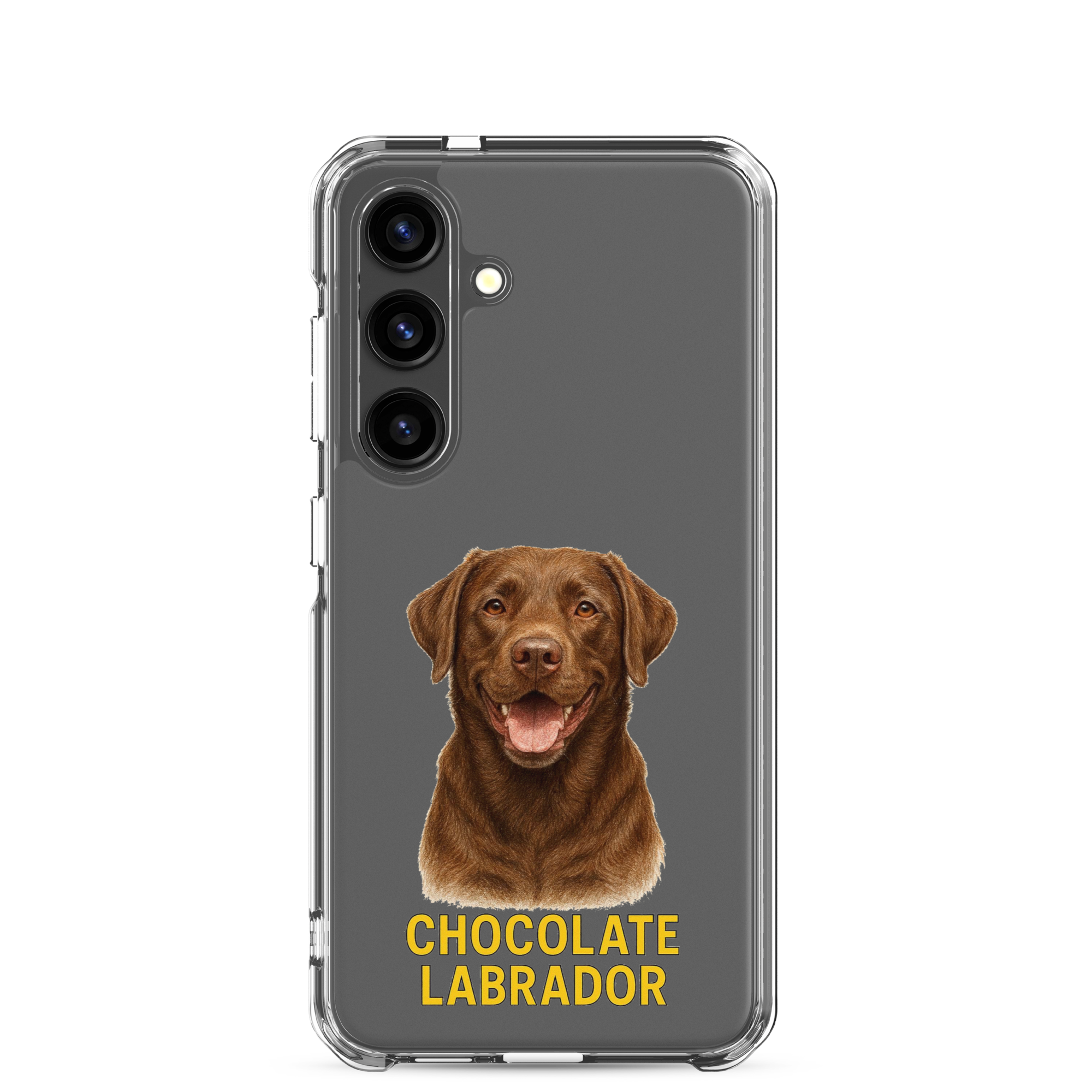 Chocolate Labrador Clear Case for Samsung