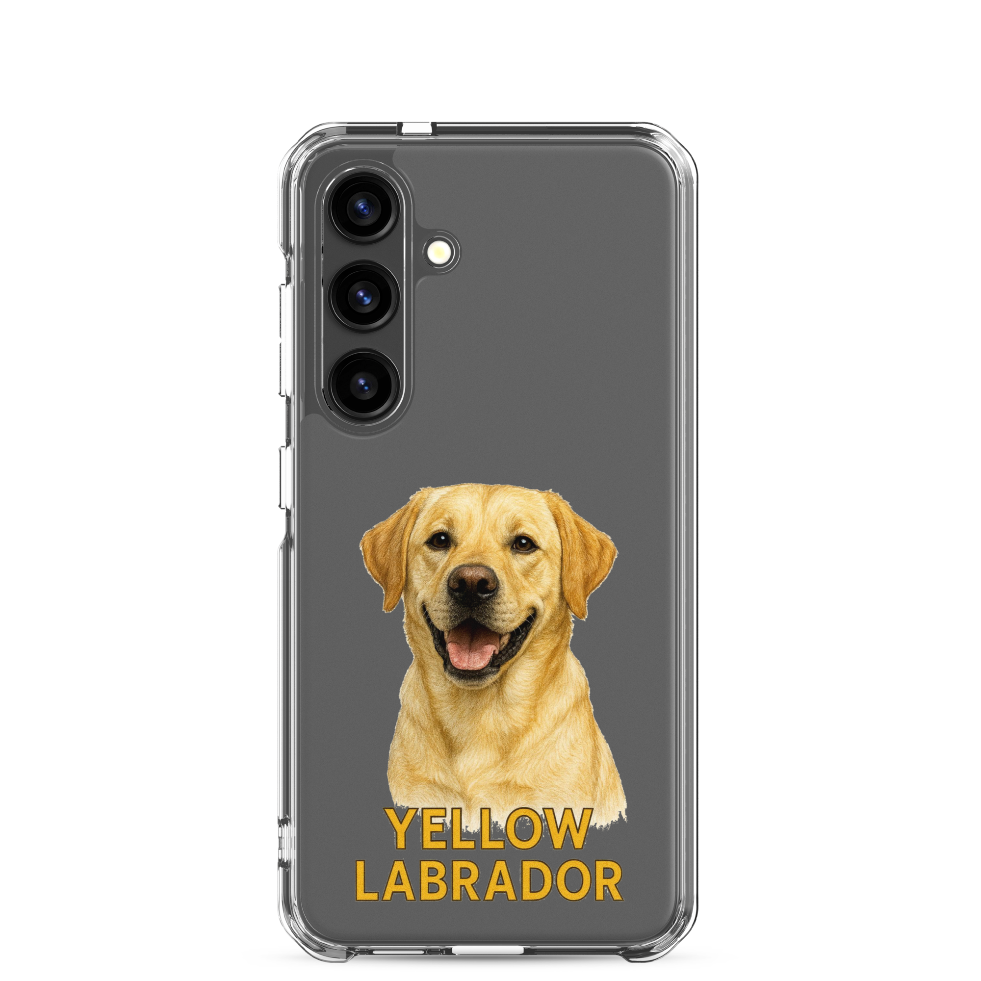 Yellow Labrador Clear Case for Samsung
