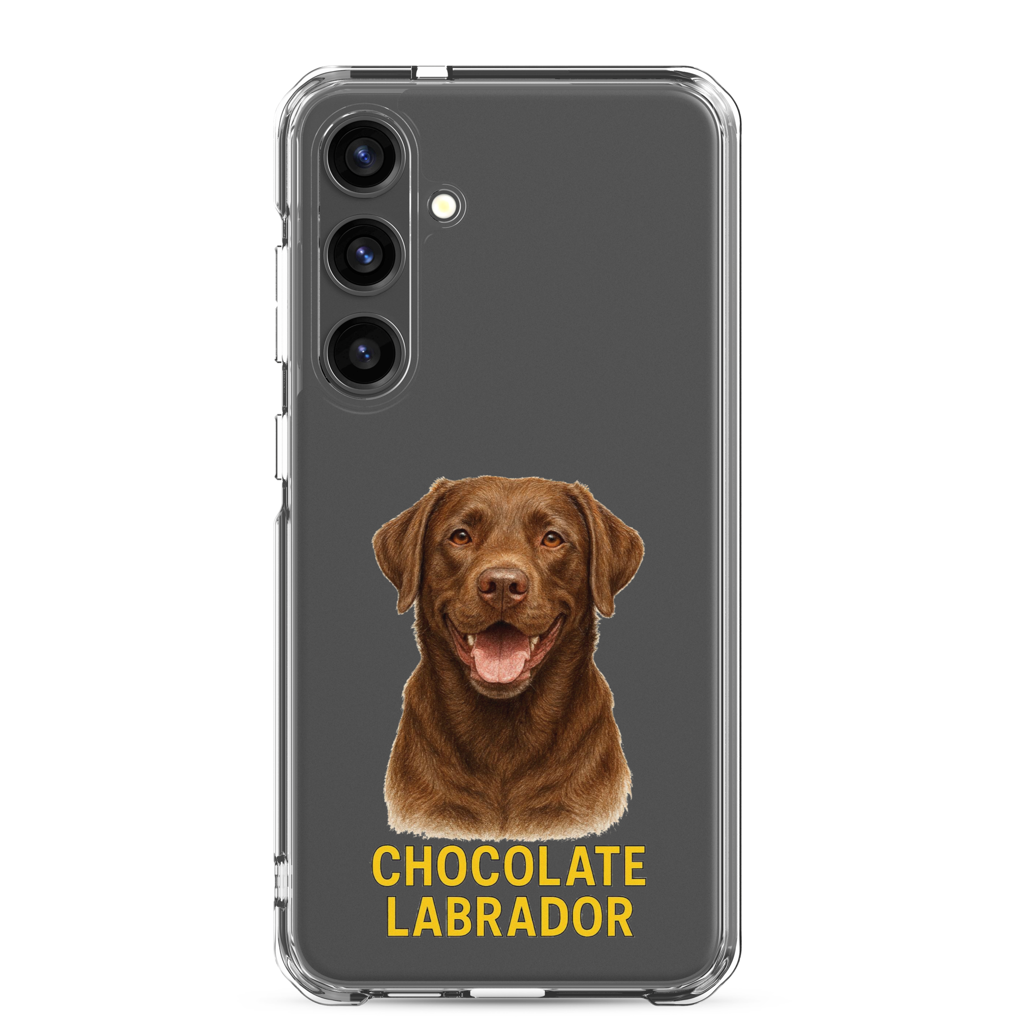 Chocolate Labrador Clear Case for Samsung