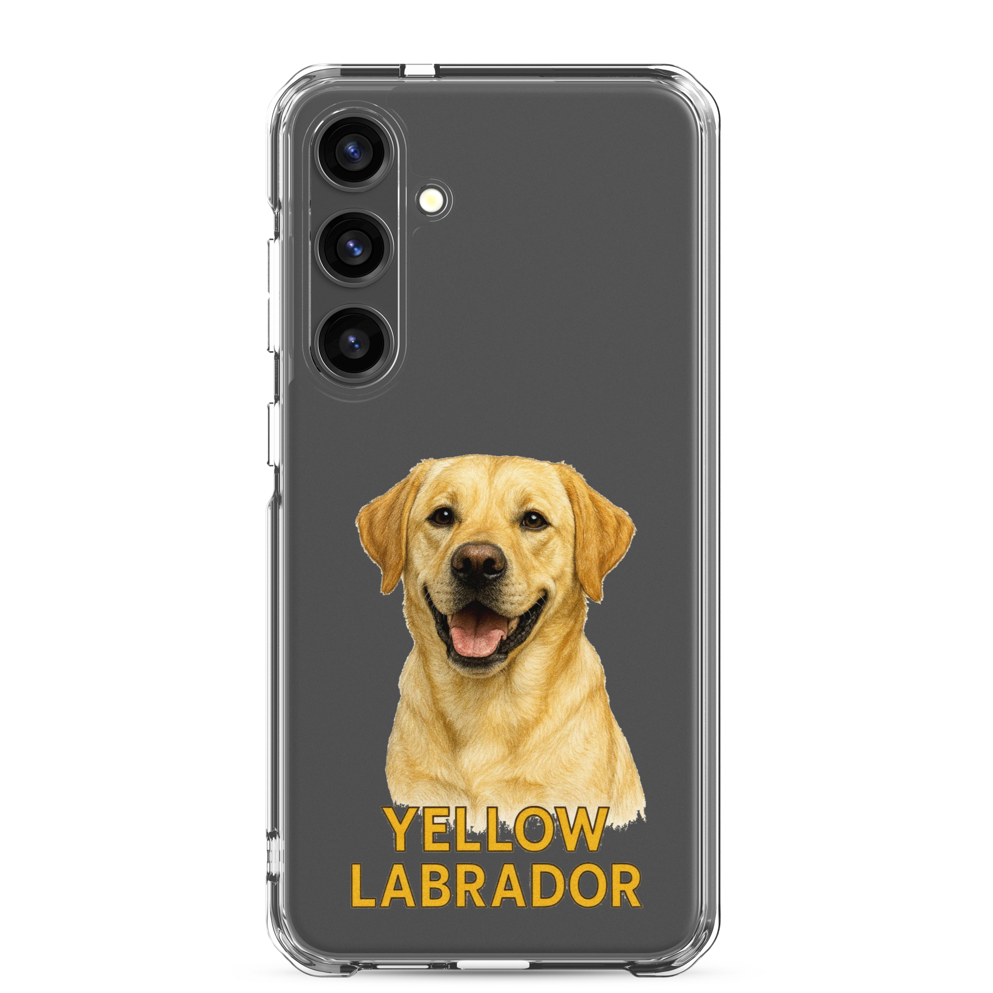 Yellow Labrador Clear Case for Samsung